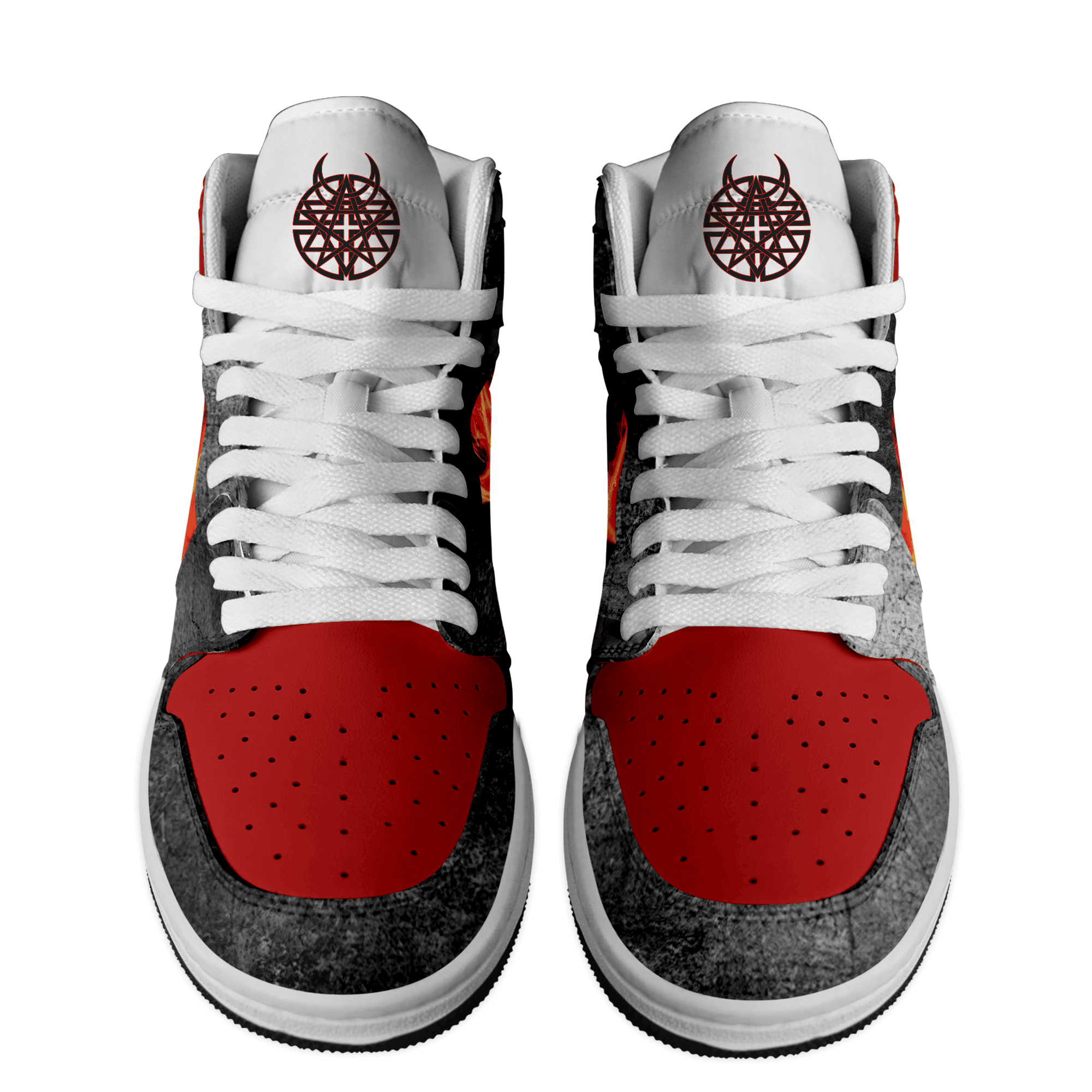 Buell AJ1 High Sneakers Shoes Printed Sport For Men And Women - Image 2