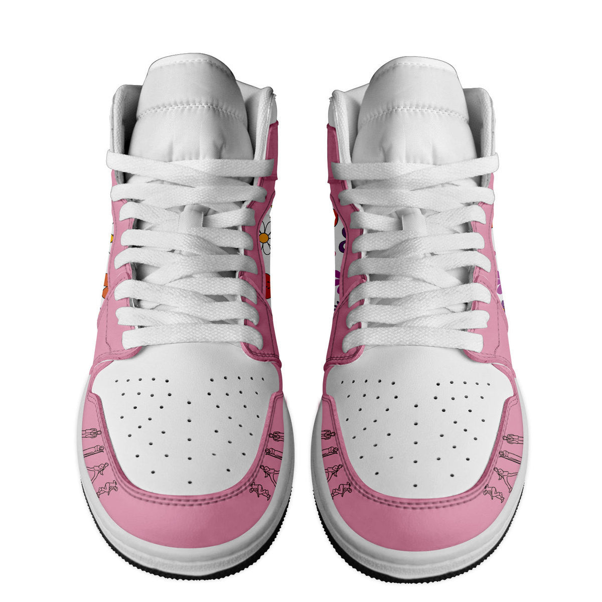 Detroit Lions AJ1 High Sneakers Shoes Printed Sport For Men And Women - Image 2
