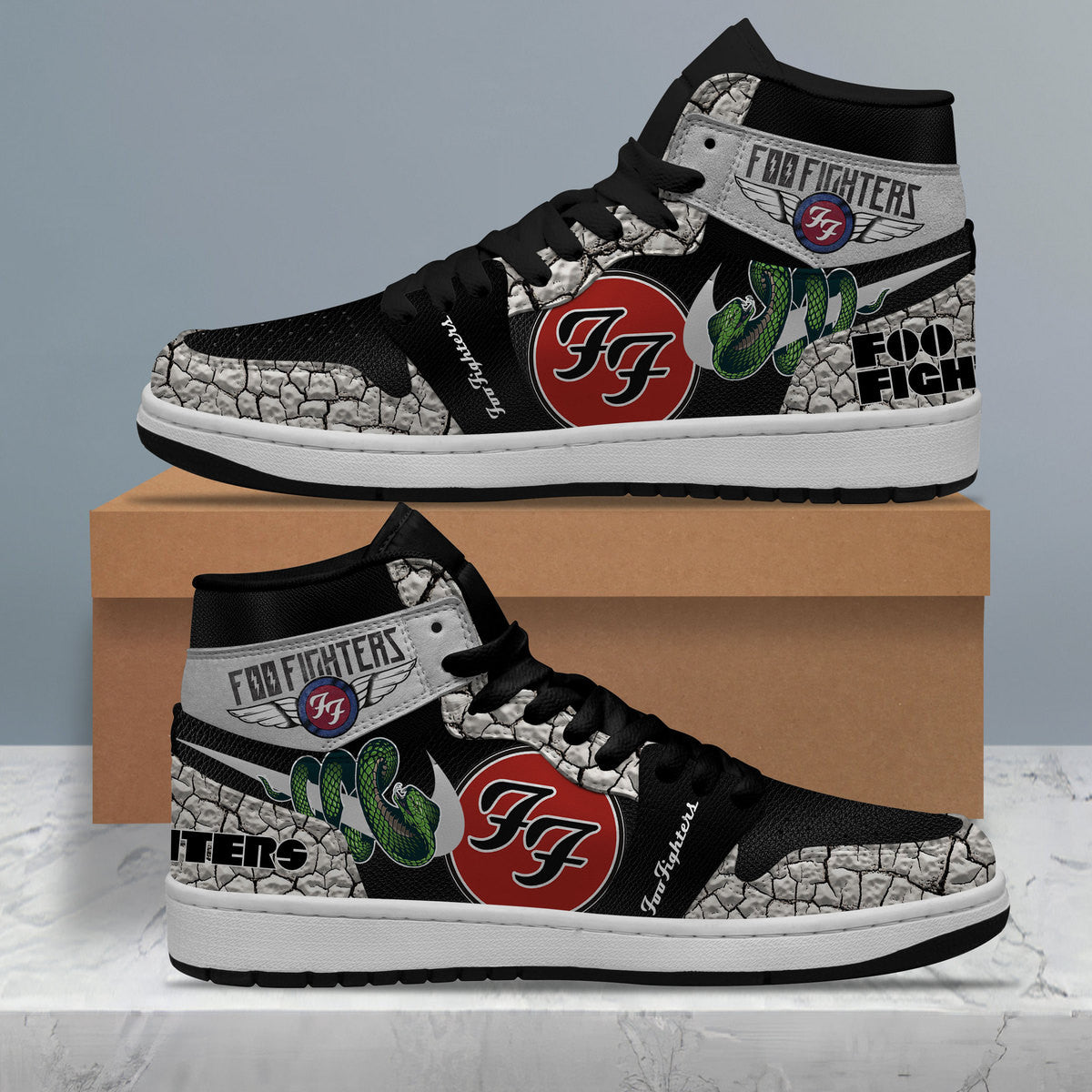 JAC AJ1 High Sneakers Shoes Printed Sport For Men And Women - Image 2