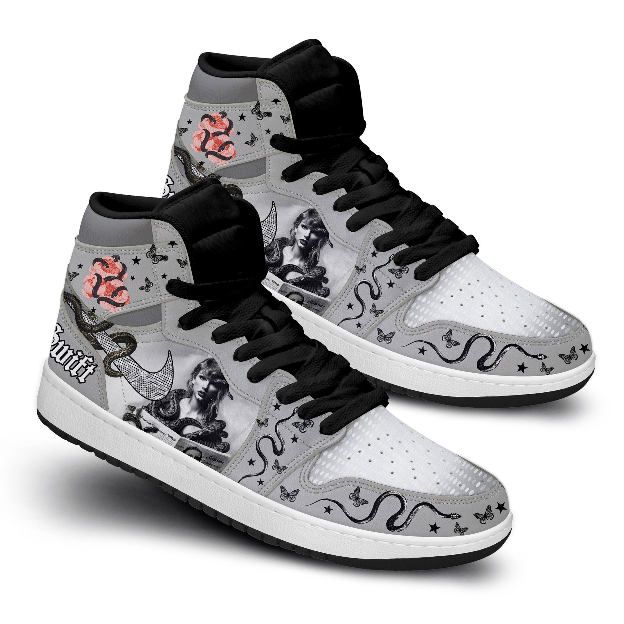 Mitsubishi Fuso AJ1 High Sneakers Shoes Printed Sport For Men And Women - Image 3