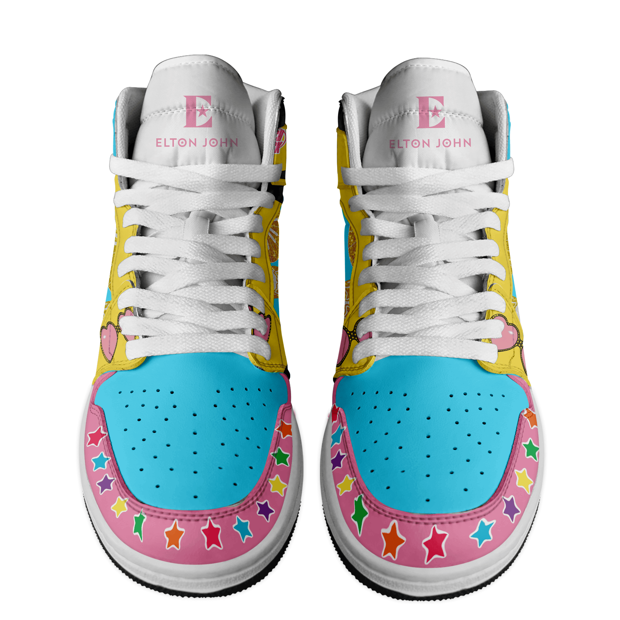 Ford AJ1 High Sneakers Shoes Printed Sport For Men And Women - Image 2