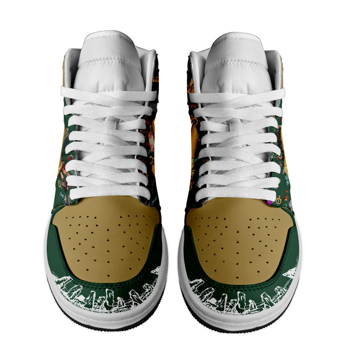 Allis Chalmers AJ1 High Sneakers Shoes Printed Sport For Men And Women - Image 2