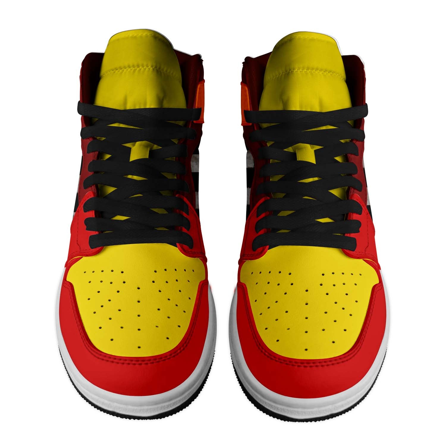 Bugatti AJ1 High Sneakers Shoes Printed Sport For Men And Women - Image 2