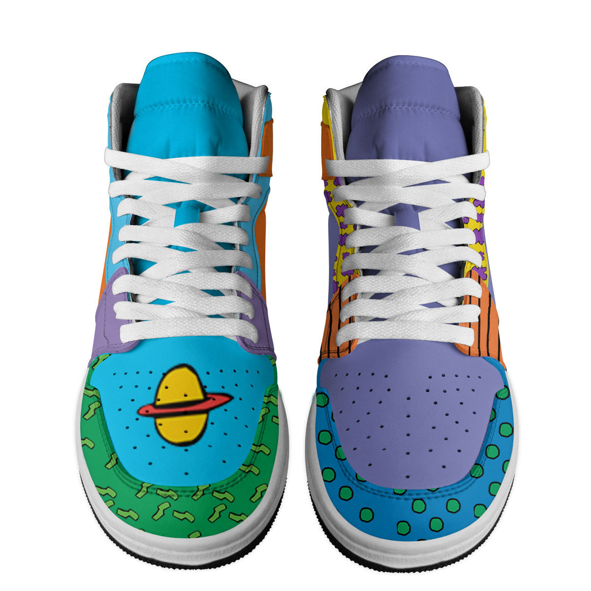 Kubota AJ1 High Sneakers Shoes Printed Sport For Men And Women - Image 3