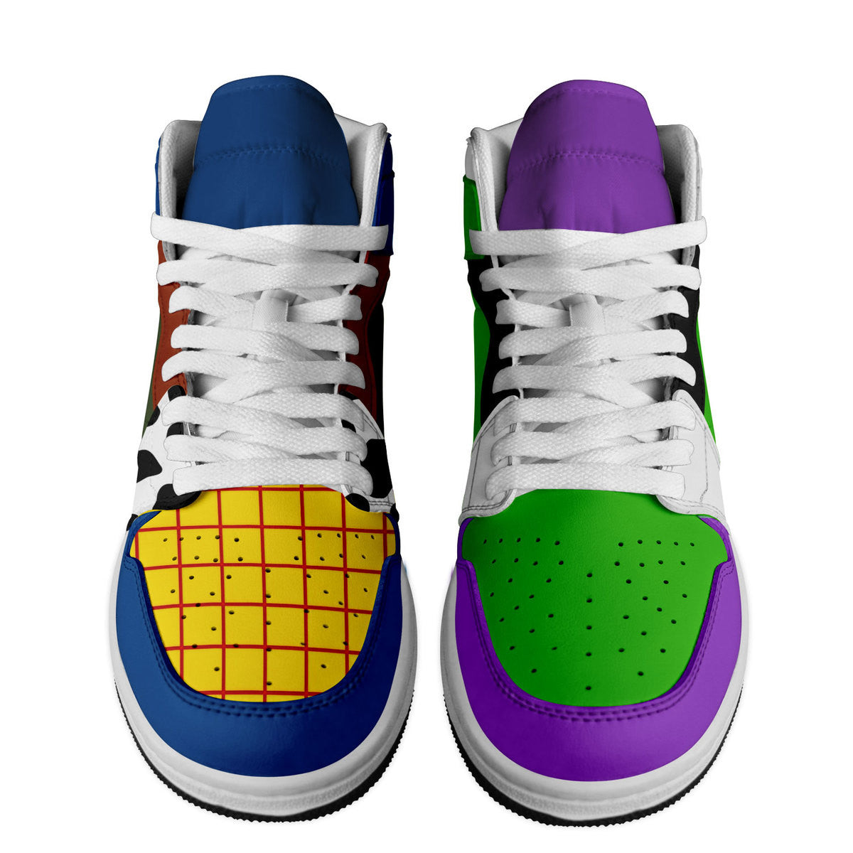 TYM Tractors AJ1 High Sneakers Shoes Printed Sport For Men And Women - Image 2