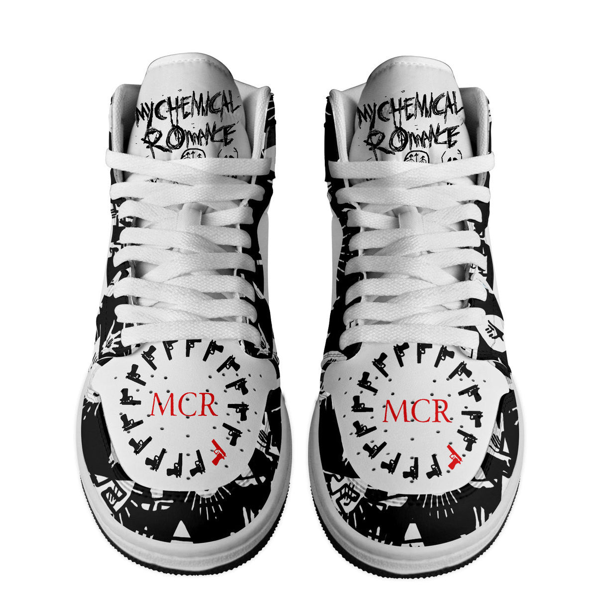 Tesla AJ1 High Sneakers Shoes Printed Sport For Men And Women - Image 3