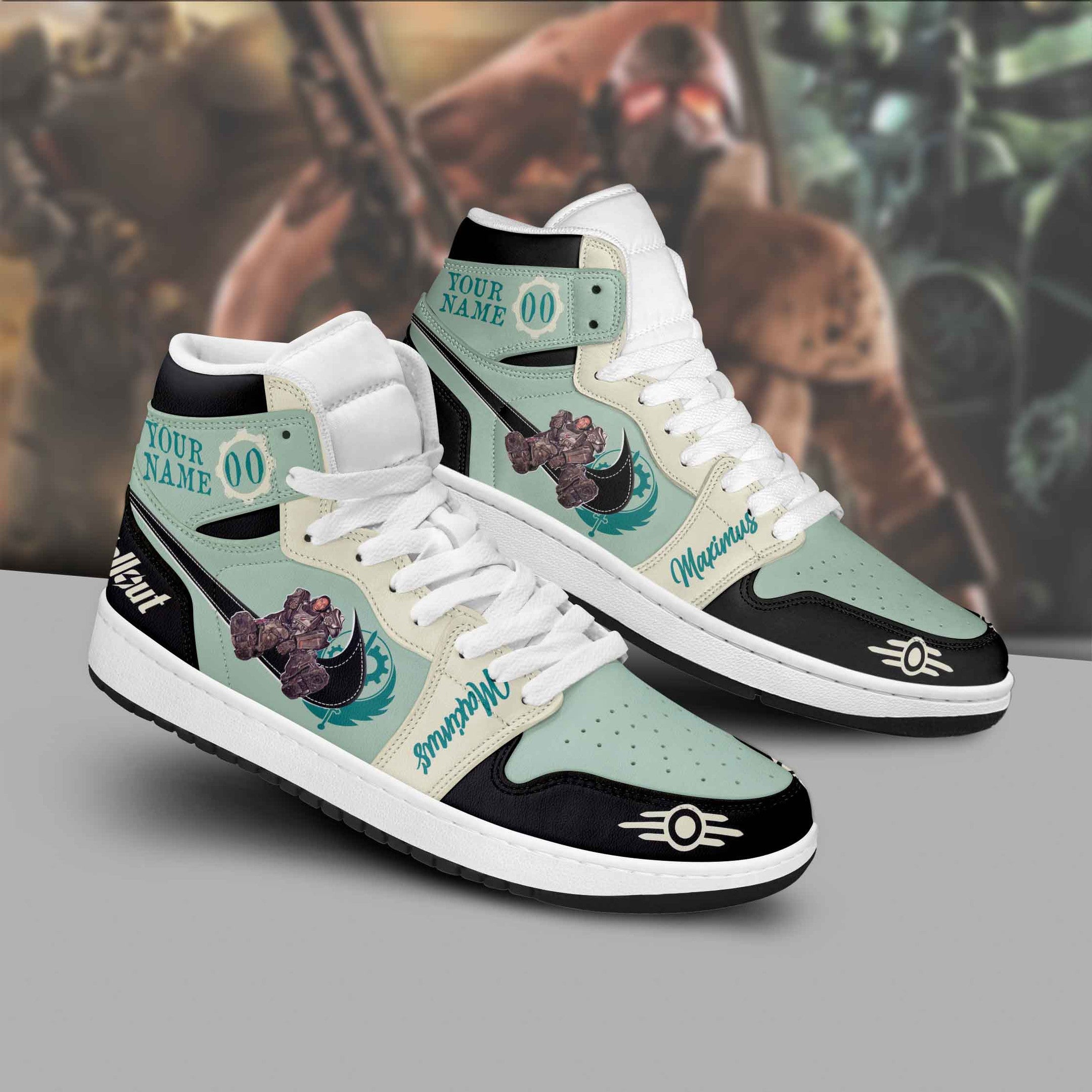 Hummer AJ1 High Sneakers Shoes Printed Sport For Men And Women - Image 2