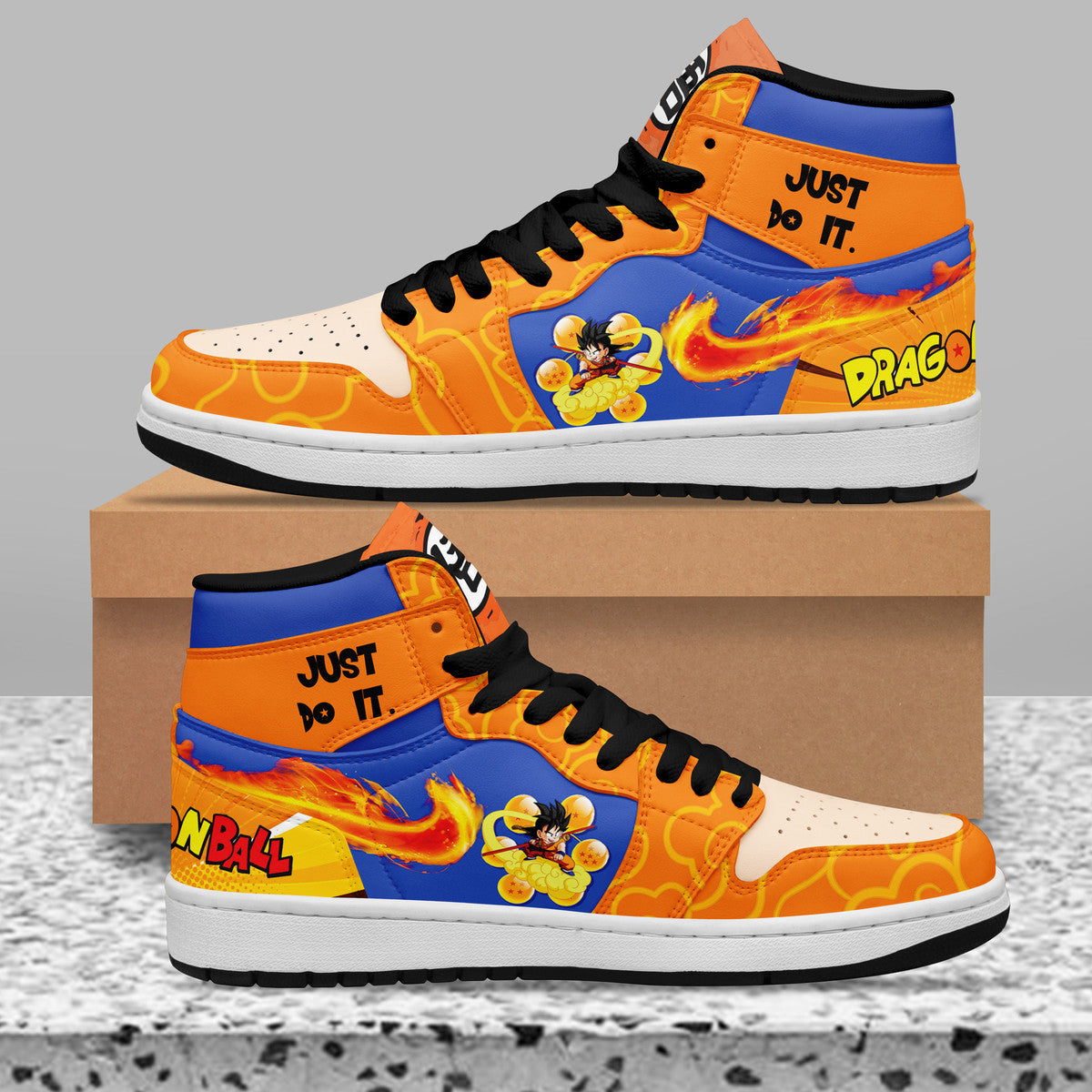 Hellcat AJ1 High Sneakers Shoes Printed Sport For Men And Women - Image 2