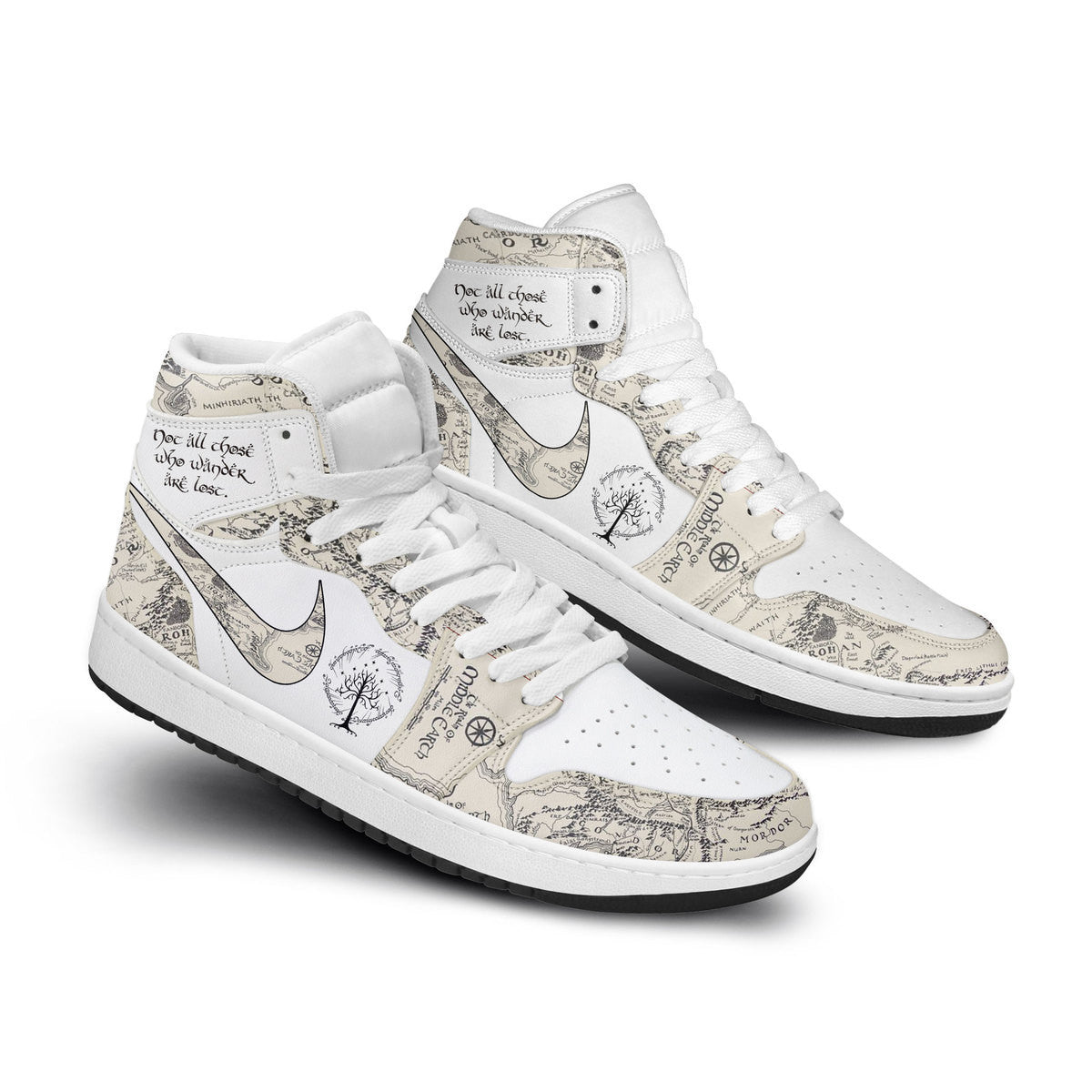Dodge AJ1 High Sneakers Shoes Printed Sport For Men And Women - Image 3