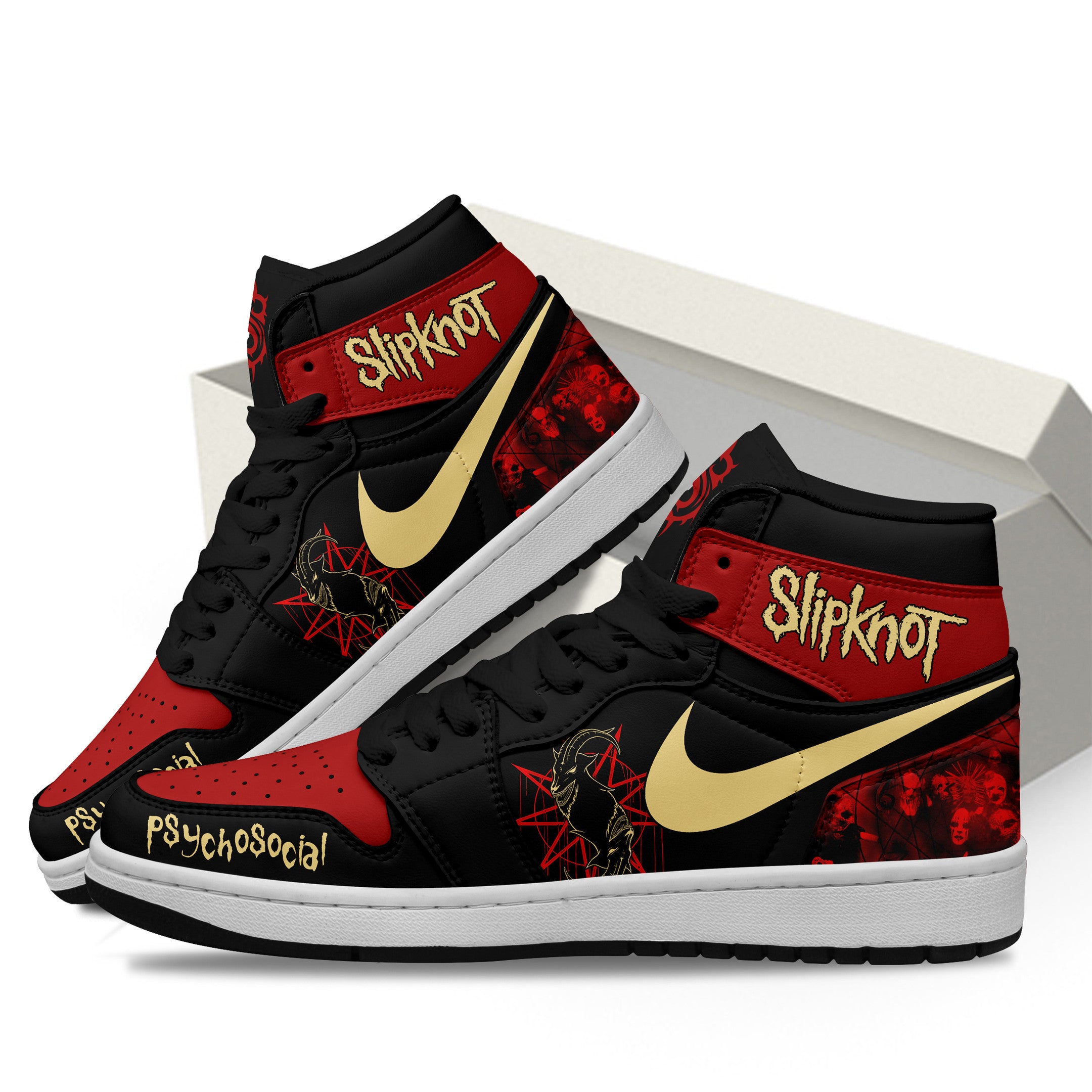 Hyundai AJ1 High Sneakers Shoes Printed Sport For Men And Women - Image 3