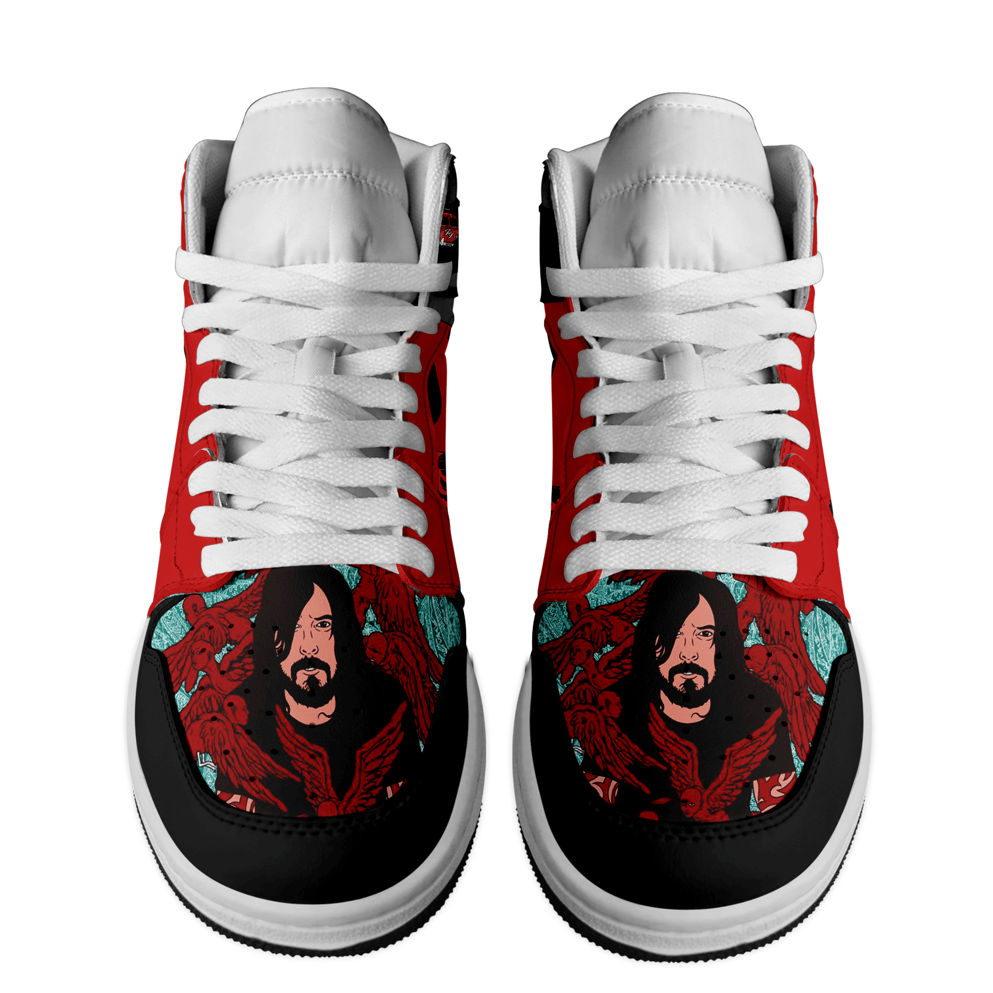 Saab AJ1 High Sneakers Shoes Printed Sport For Men And Women - Image 2