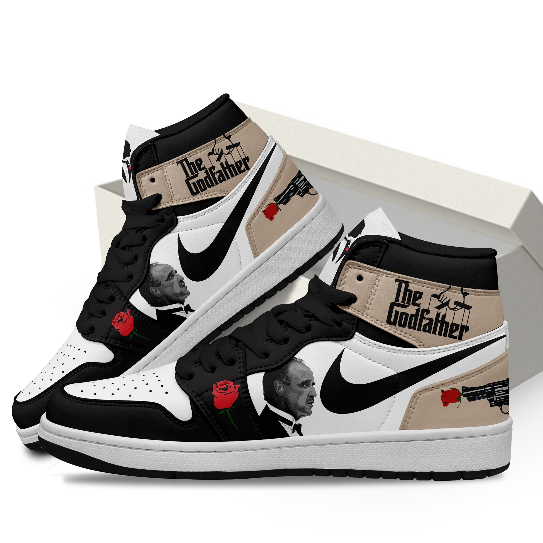 Firebird Pontiac AJ1 High Sneakers Shoes Printed Sport For Men And Women - Image 3