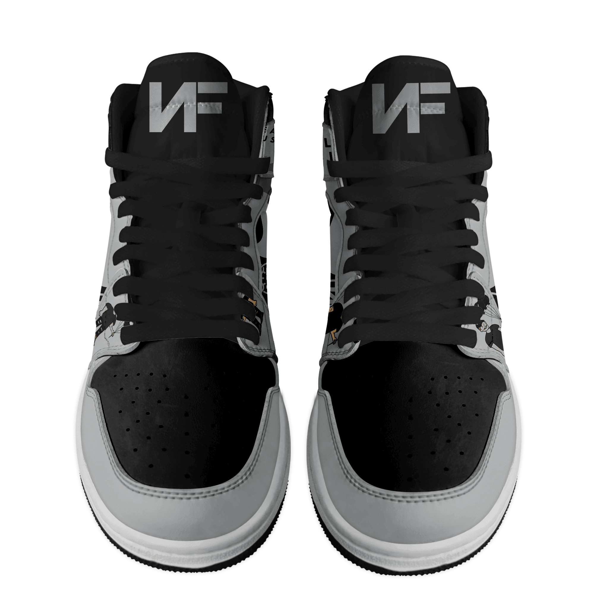 Chevrolet Corvette AJ1 High Sneakers Shoes Printed Sport For Men And Women - Image 3