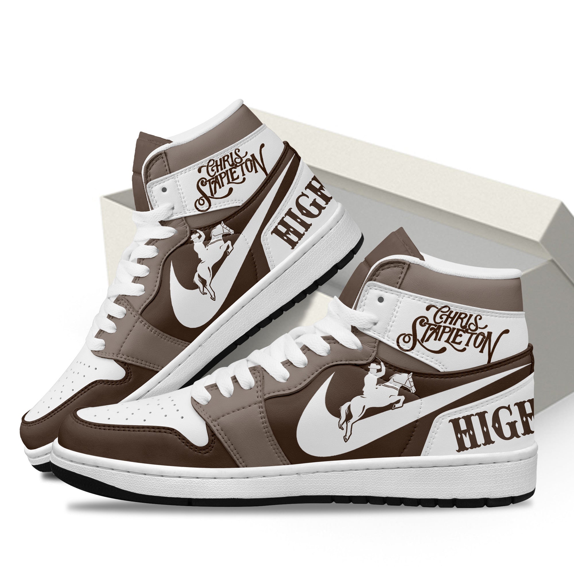 Chevrolet Silverado AJ1 High Sneakers Shoes Printed Sport For Men And Women - Image 2