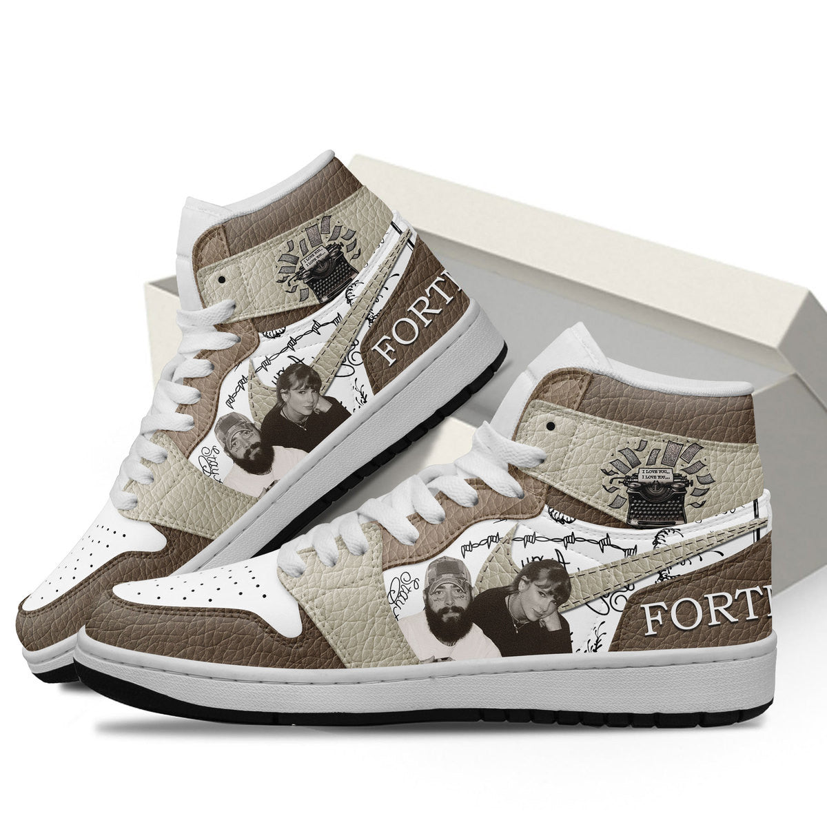 Suzuki AJ1 High Sneakers Shoes Printed For Men And Women - Image 2