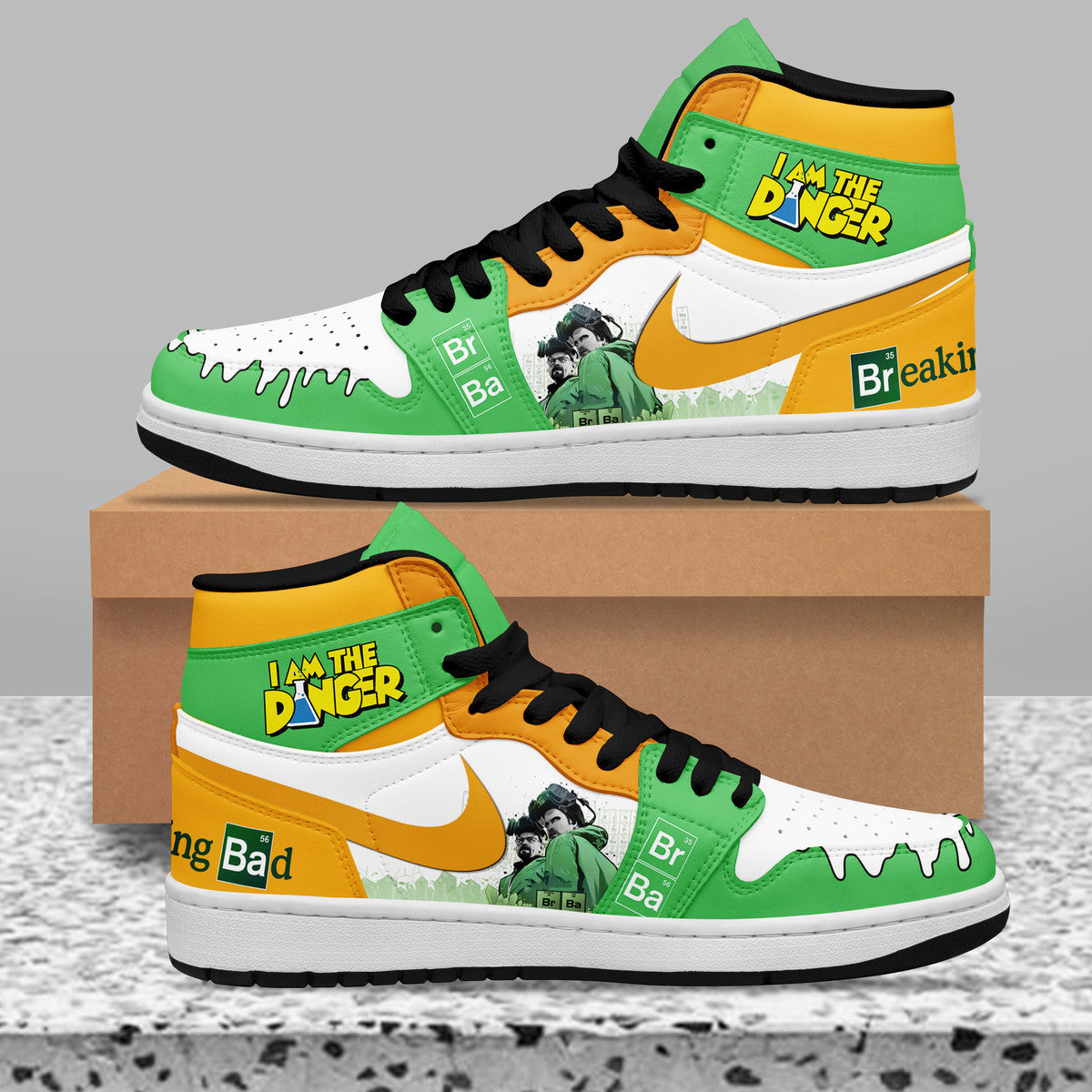 Citroen AJ1 High Sneakers Shoes Printed For Men And Women - Image 2