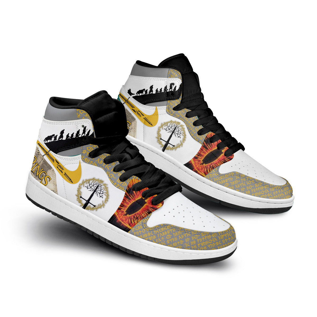BMW M AJ1 High Sneakers Shoes Printed For Men And Women - Image 2