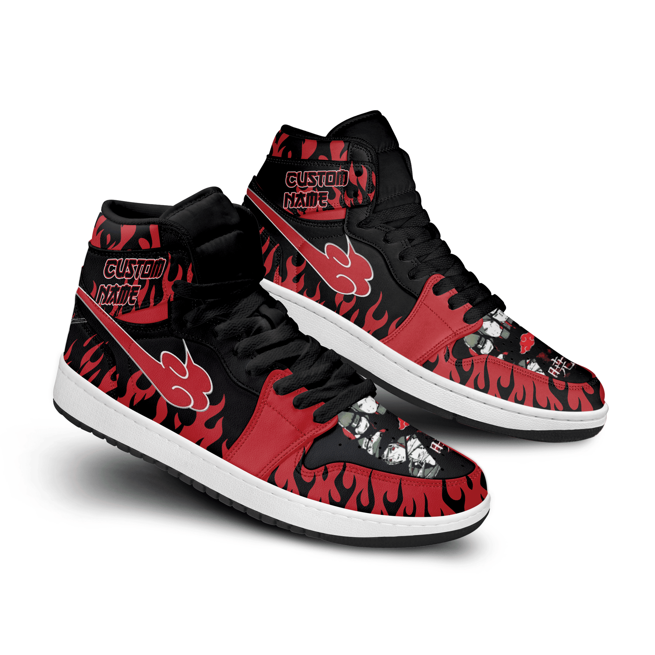 Mini cooper AJ1 High Sneakers Shoes Printed For Men And Women - Image 2