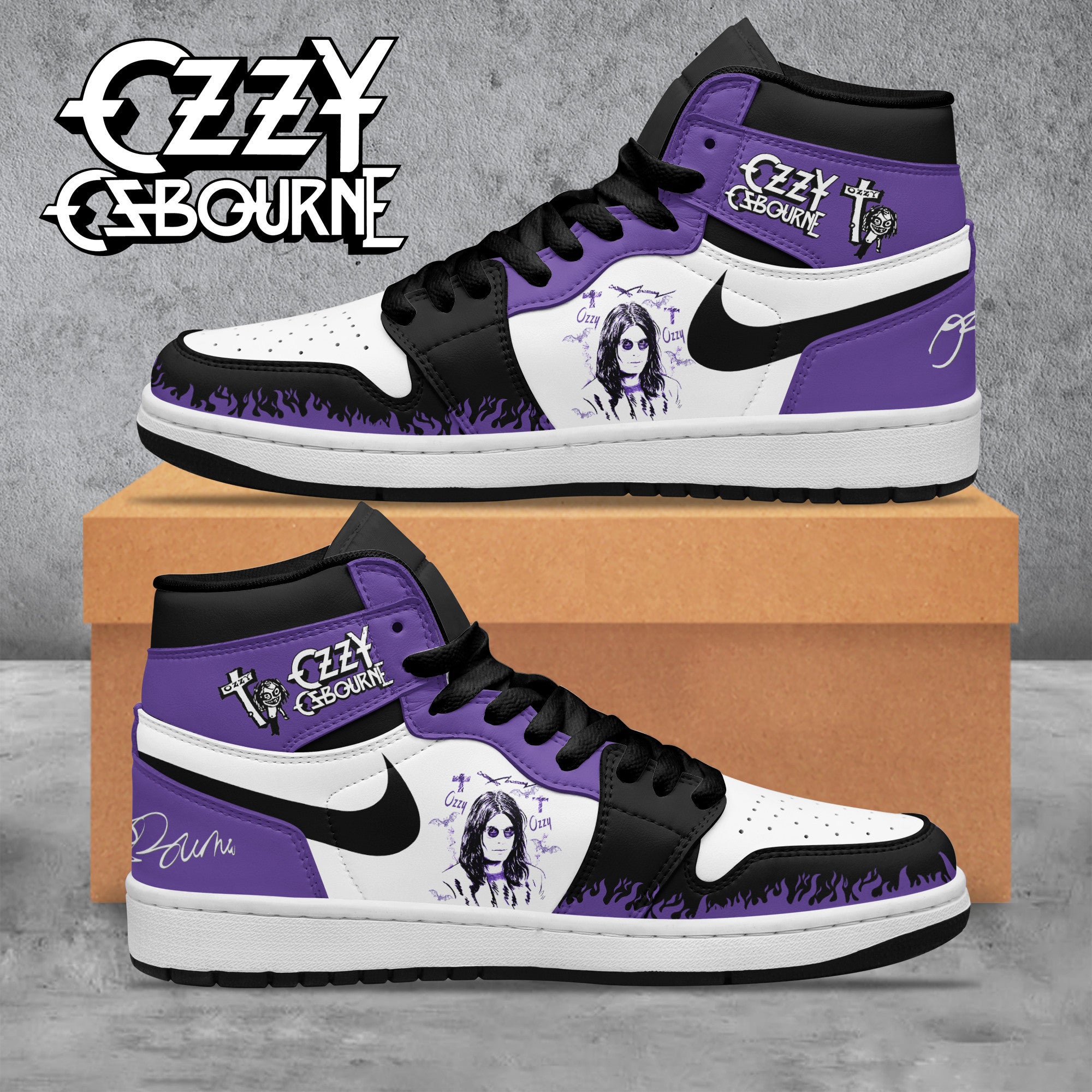 Chevrolet Corvette AJ1 High Sneakers Shoes Printed For Men And Women - Image 2