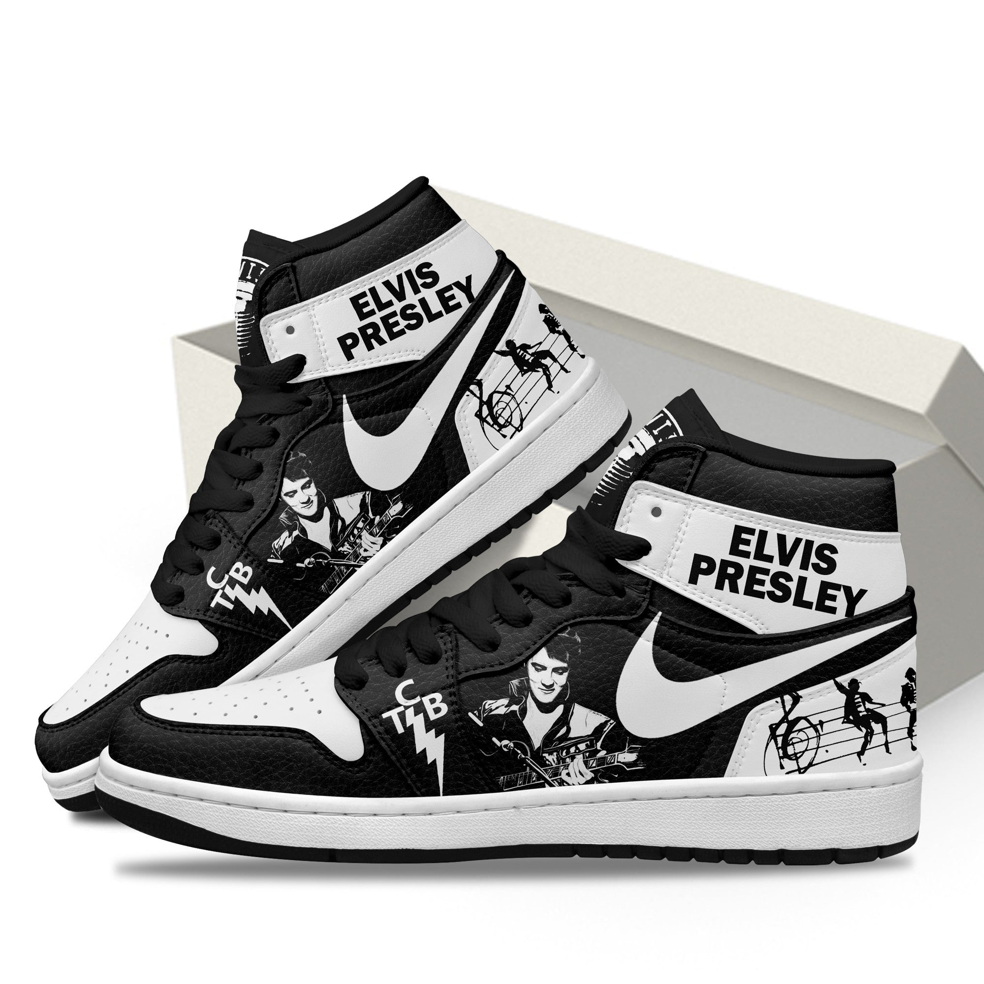 Honda AJ1 High Sneakers Shoes Printed For Men And Women - Image 3