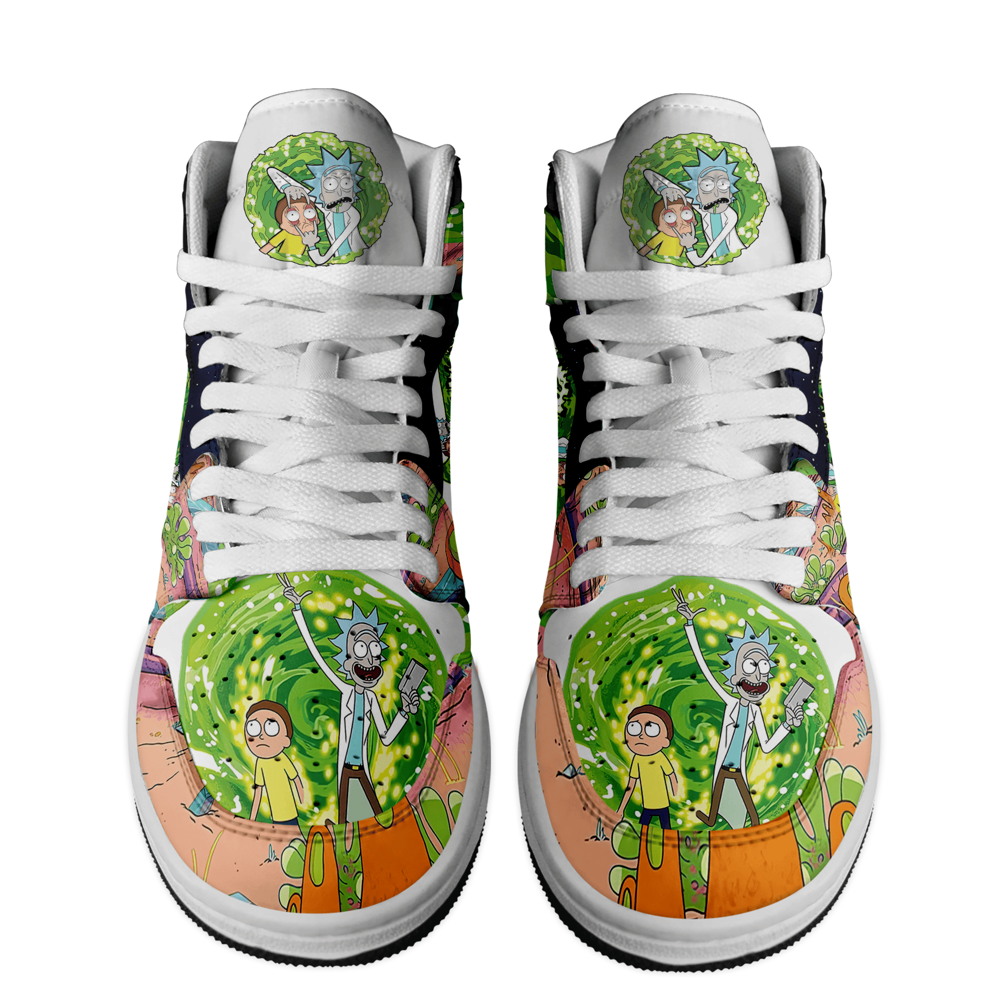 Land-Rover AJ1 High Sneakers Shoes Printed For Men And Women - Image 3