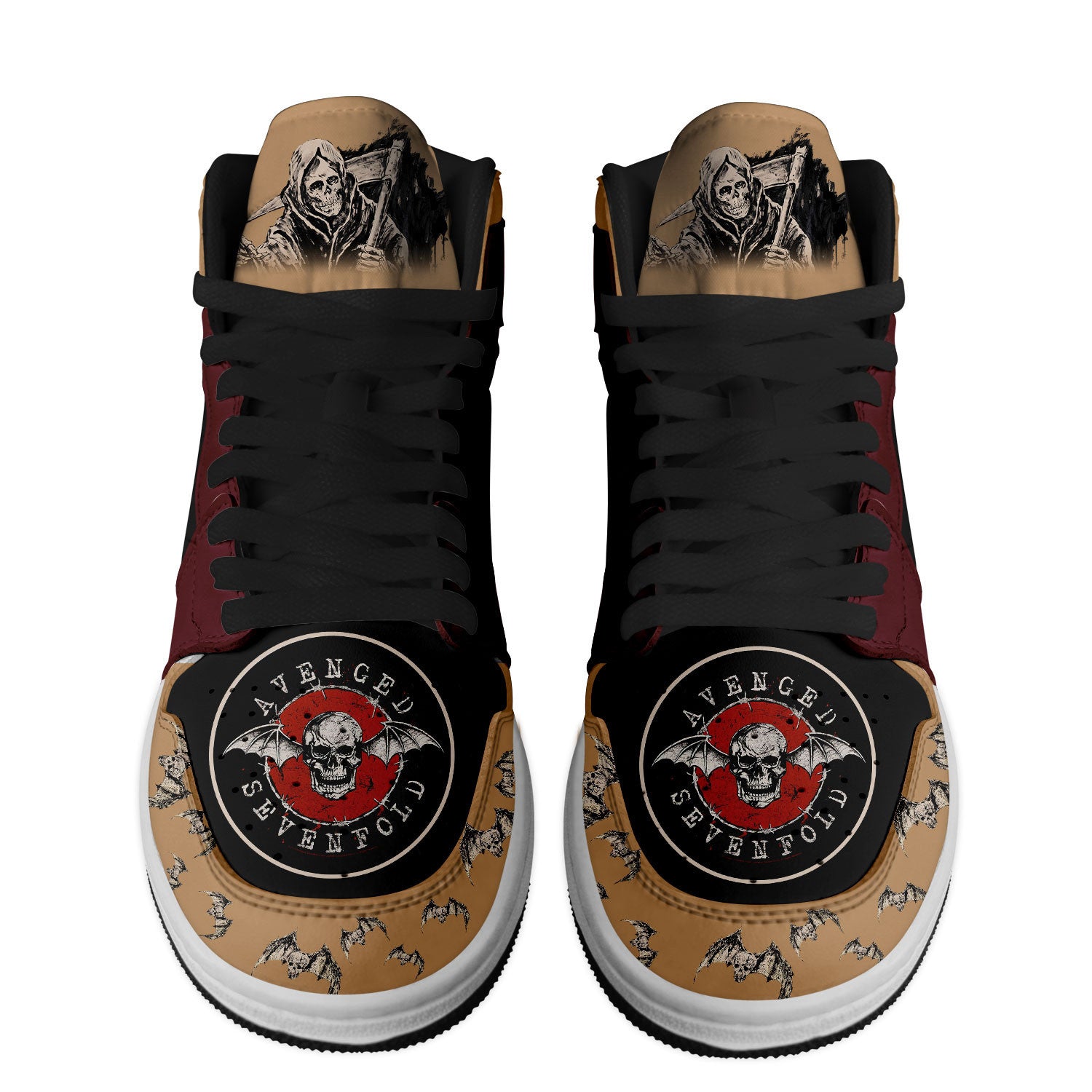 Aston-Martin AJ1 High Sneakers Shoes Printed For Men And Women - Image 3