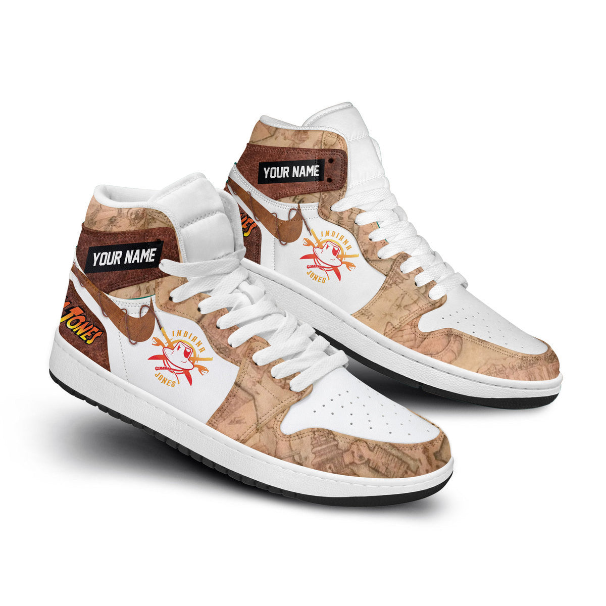 Hummer AJ1 High Sneakers Shoes Printed For Men And Women - Image 2