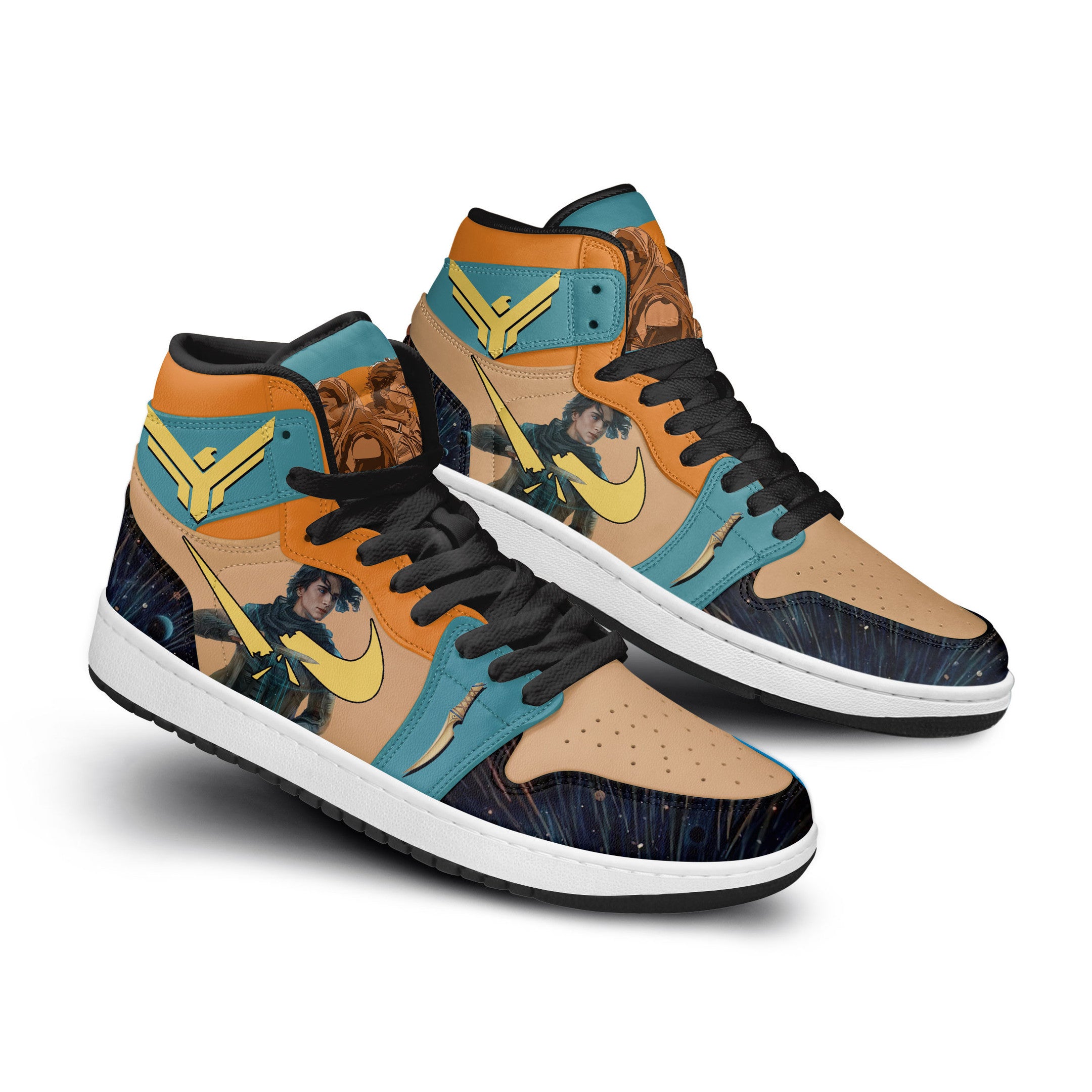 Hyundai tucson AJ1 High Sneakers Shoes Printed For Men And Women - Image 2