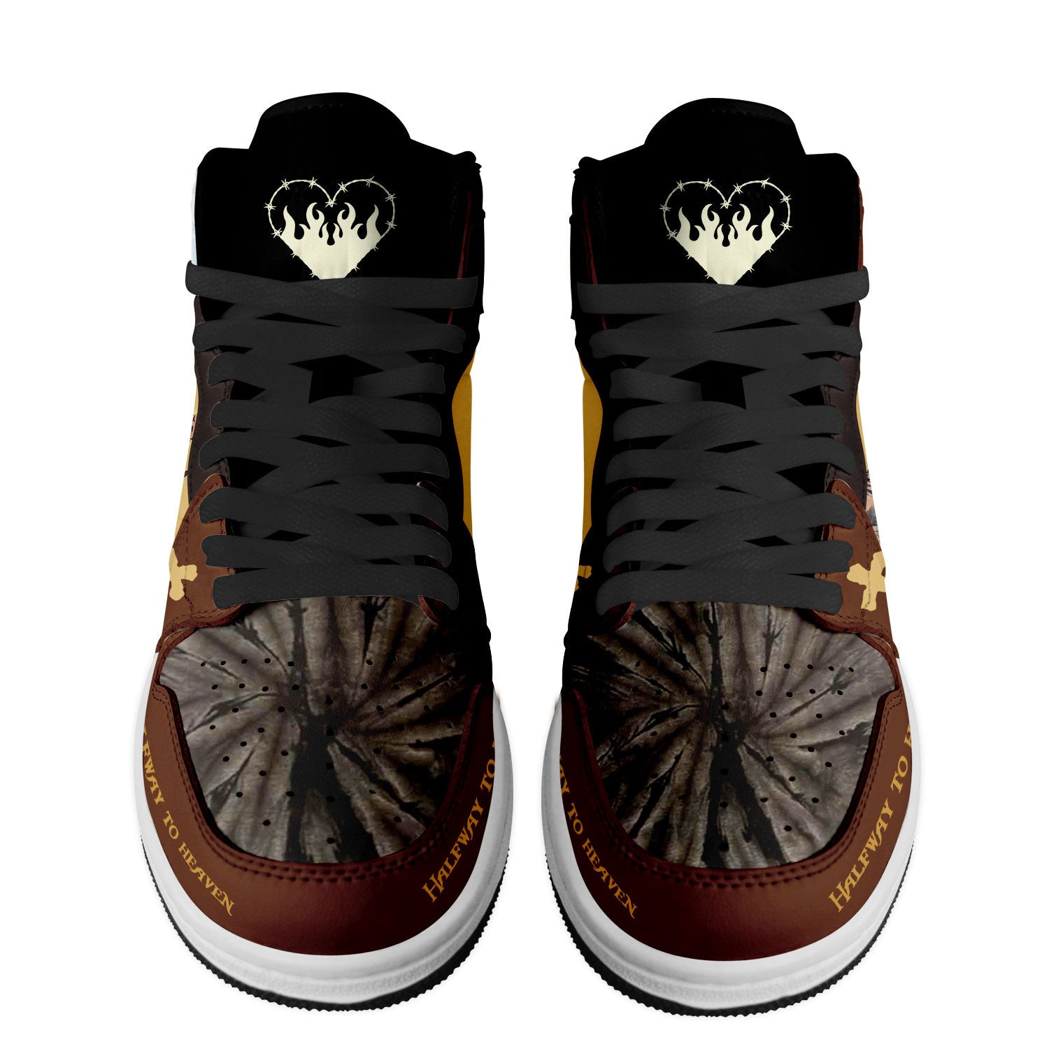 Hummer AJ1 High Sneakers Shoes Printed For Men And Women - Image 3
