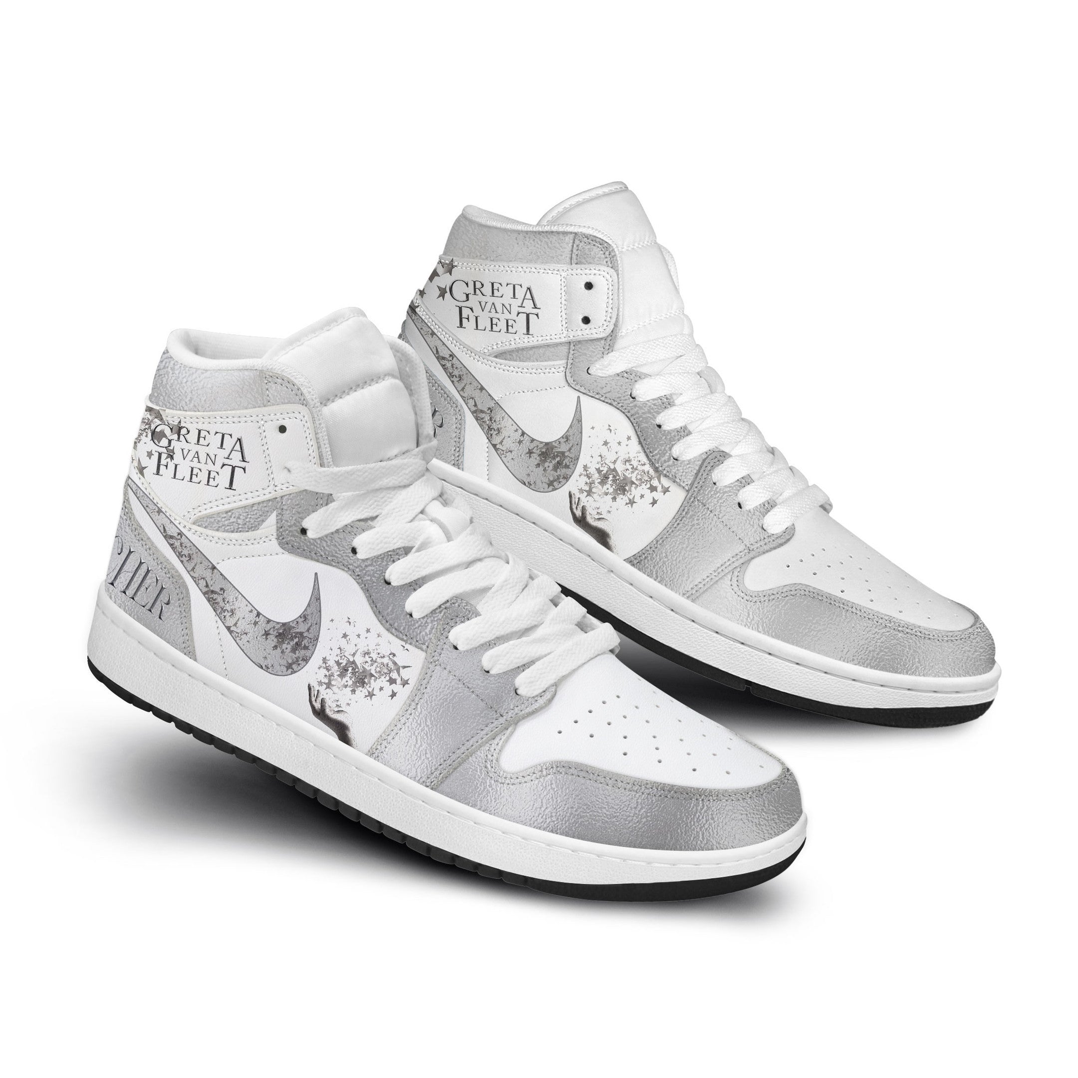 Peugeot AJ1 High Sneakers Shoes Printed For Men And Women - Image 2
