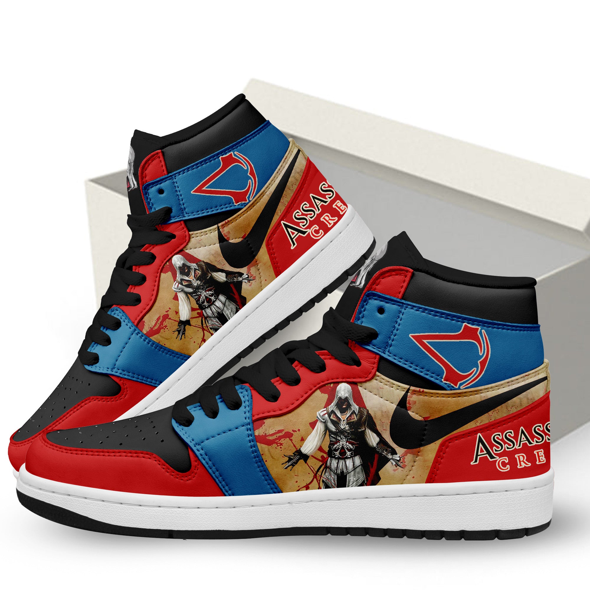 Cupra AJ1 High Sneakers Shoes Printed For Men And Women - Image 2