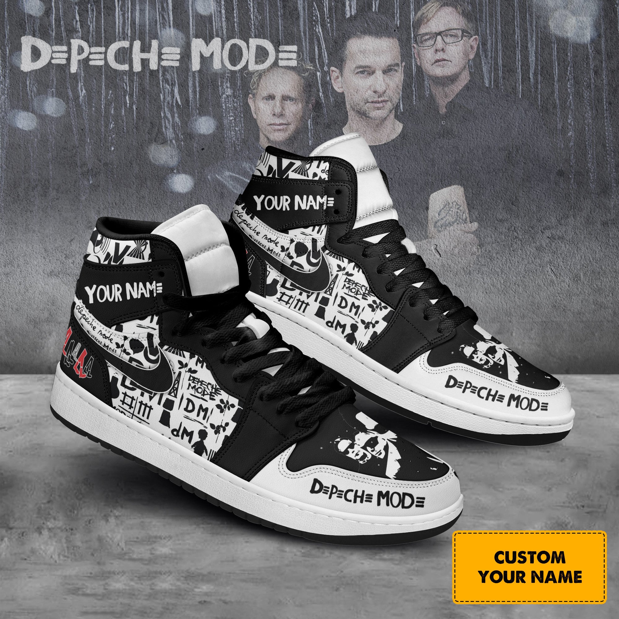 Big Dog Motorcycles AJ1 High Sneakers Shoes Printed For Men And Women - Image 2