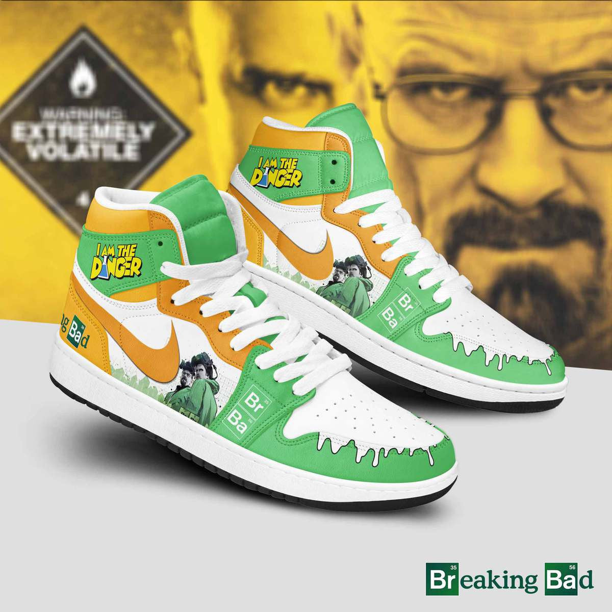Rieju AJ1 High Sneakers Shoes Printed For Men And Women - Image 2