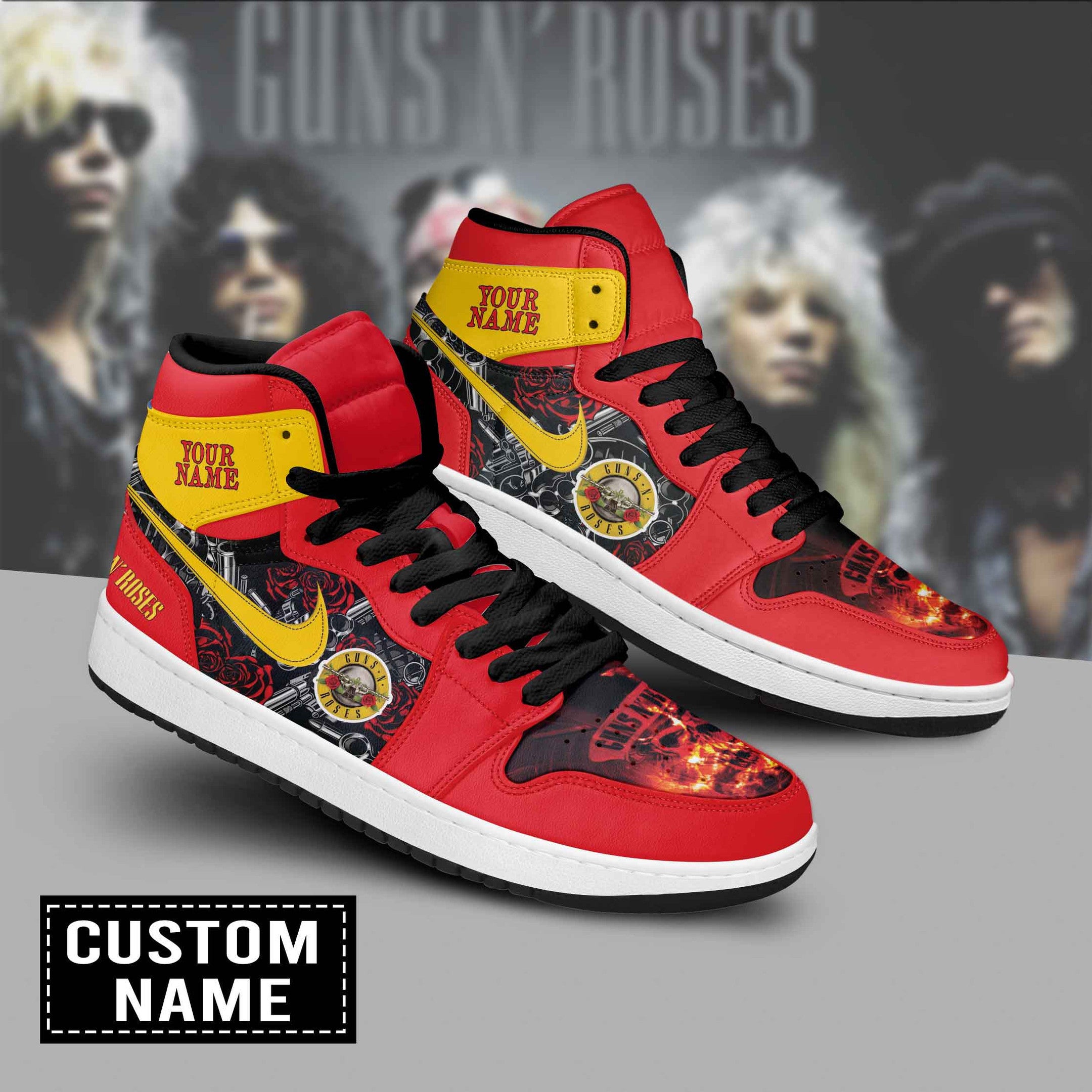 Ursus AJ1 High Sneakers Shoes Printed For Men And Women - Image 2