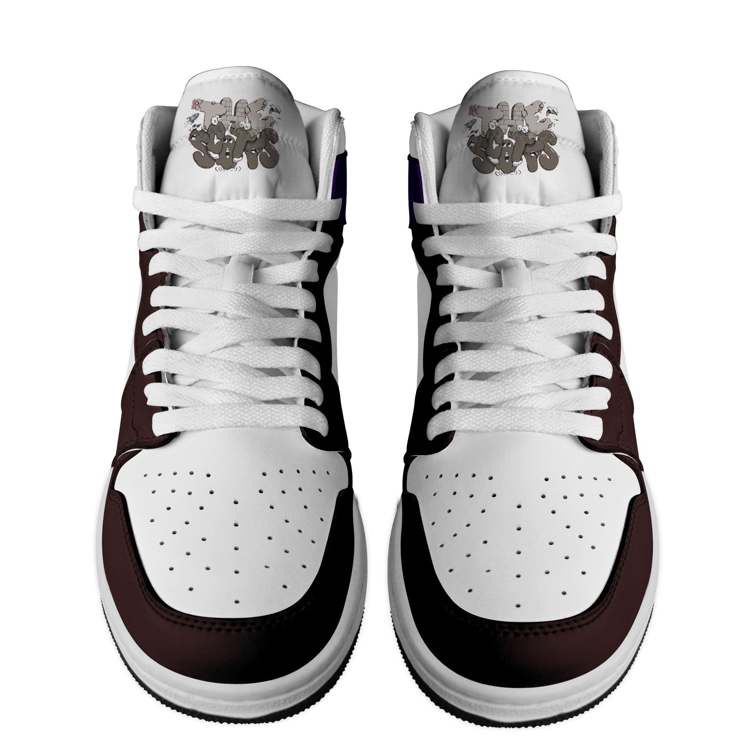 Mini AJ1 High Sneakers Shoes Printed For Men And Women - Image 3