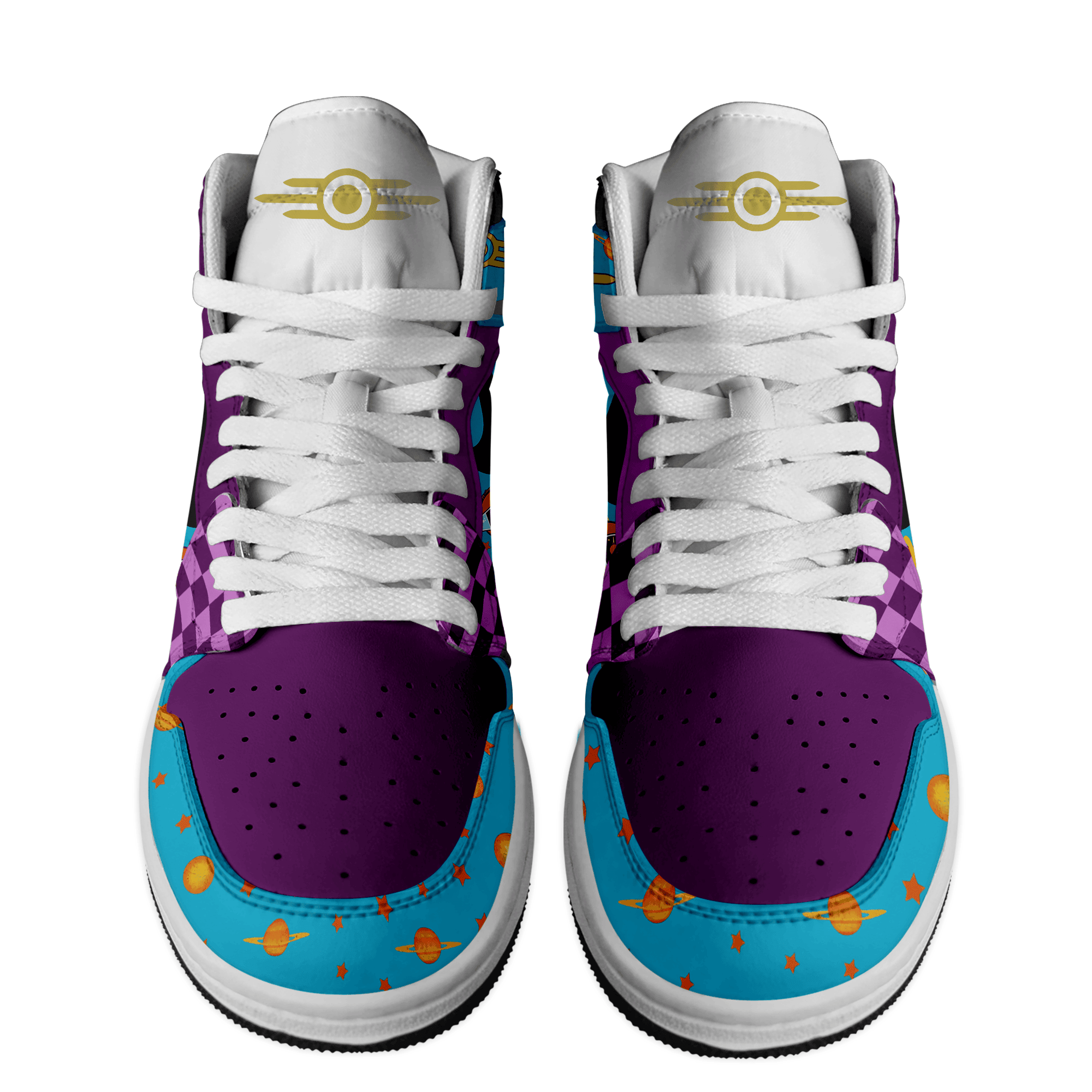 Bimota AJ1 High Sneakers Shoes Printed For Men And Women - Image 3