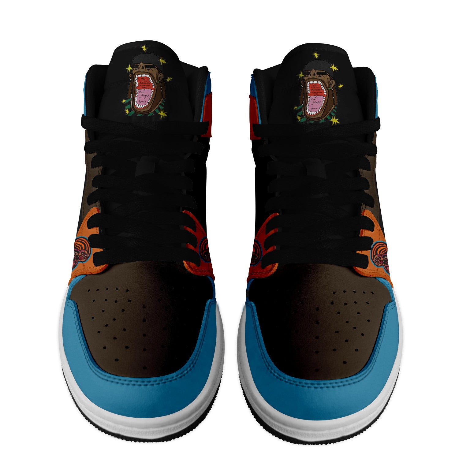 KTM AJ1 High Sneakers Shoes Printed For Men And Women - Image 3