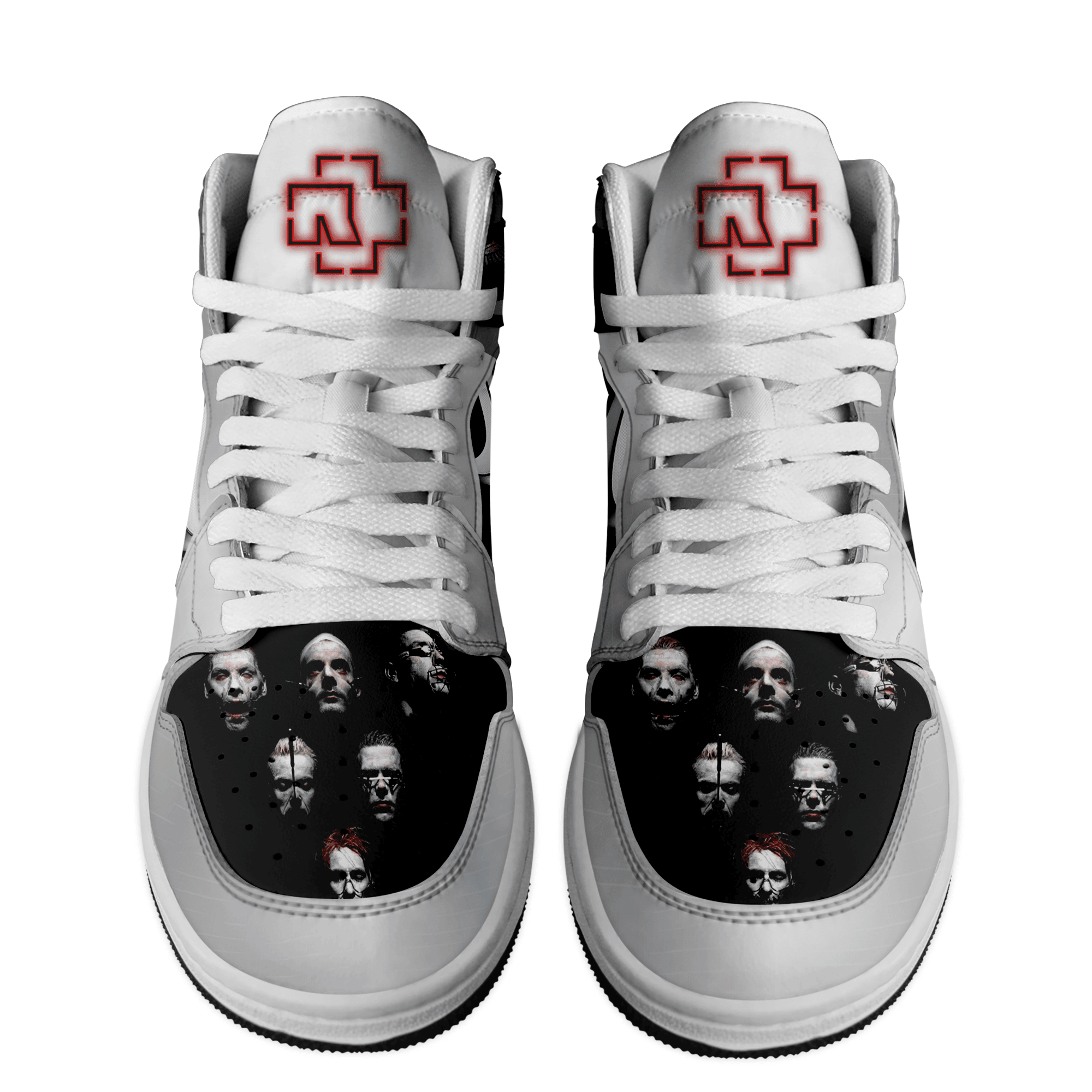 Rieju AJ1 High Sneakers Shoes Printed For Men And Women - Image 2
