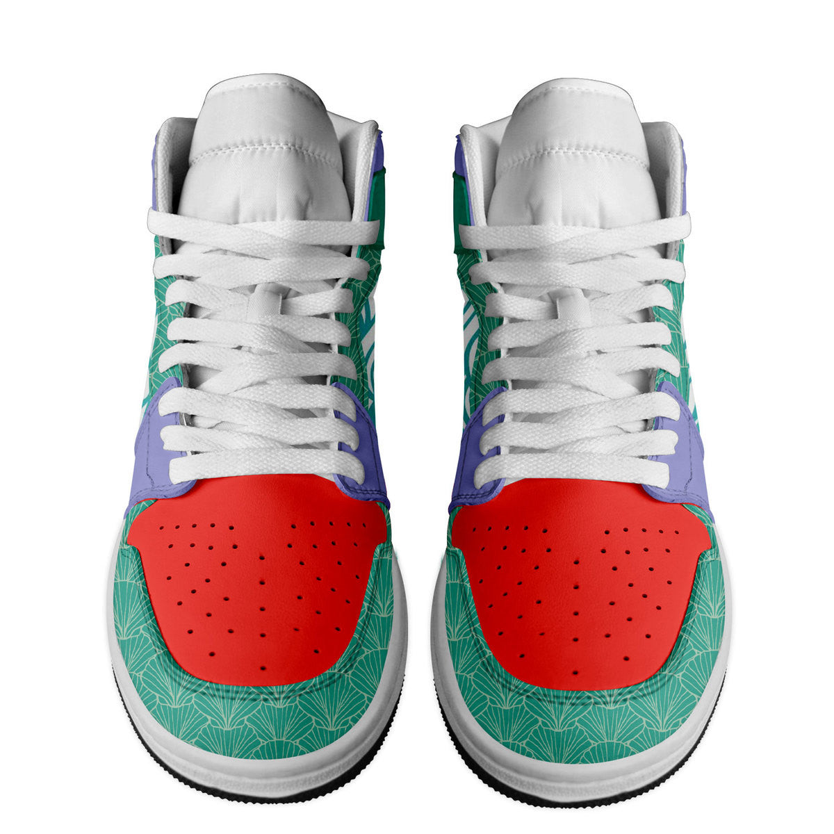 Buick AJ1 High Sneakers Shoes Printed For Men And Women - Image 2