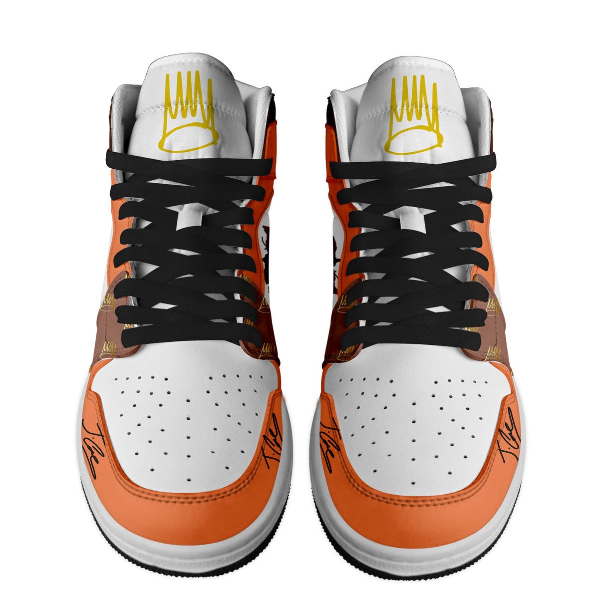 Massey Ferguson AJ1 High Sneakers Shoes Printed For Men And Women - Image 2