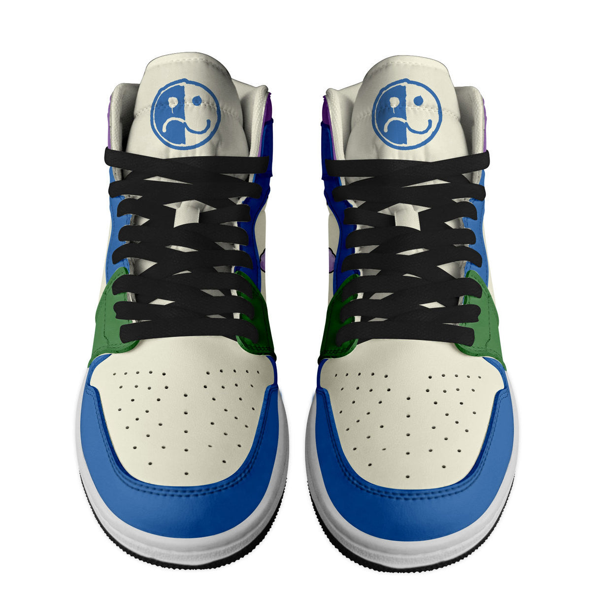 Wheel Horse AJ1 High Sneakers Shoes Printed For Men And Women - Image 2