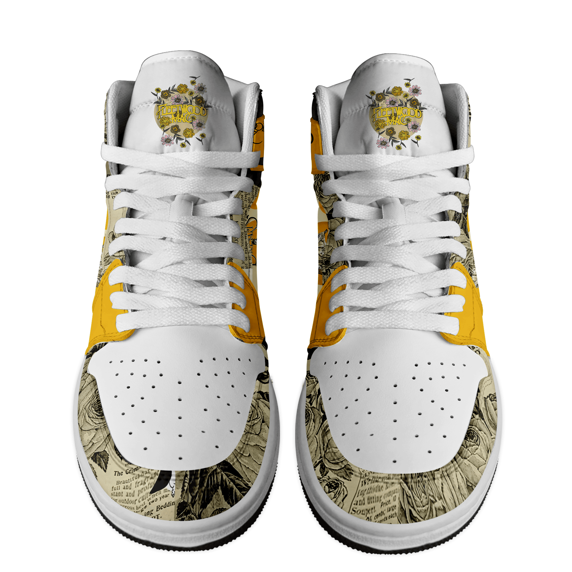 Saab AJ1 High Sneakers Shoes Printed For Men And Women - Image 2