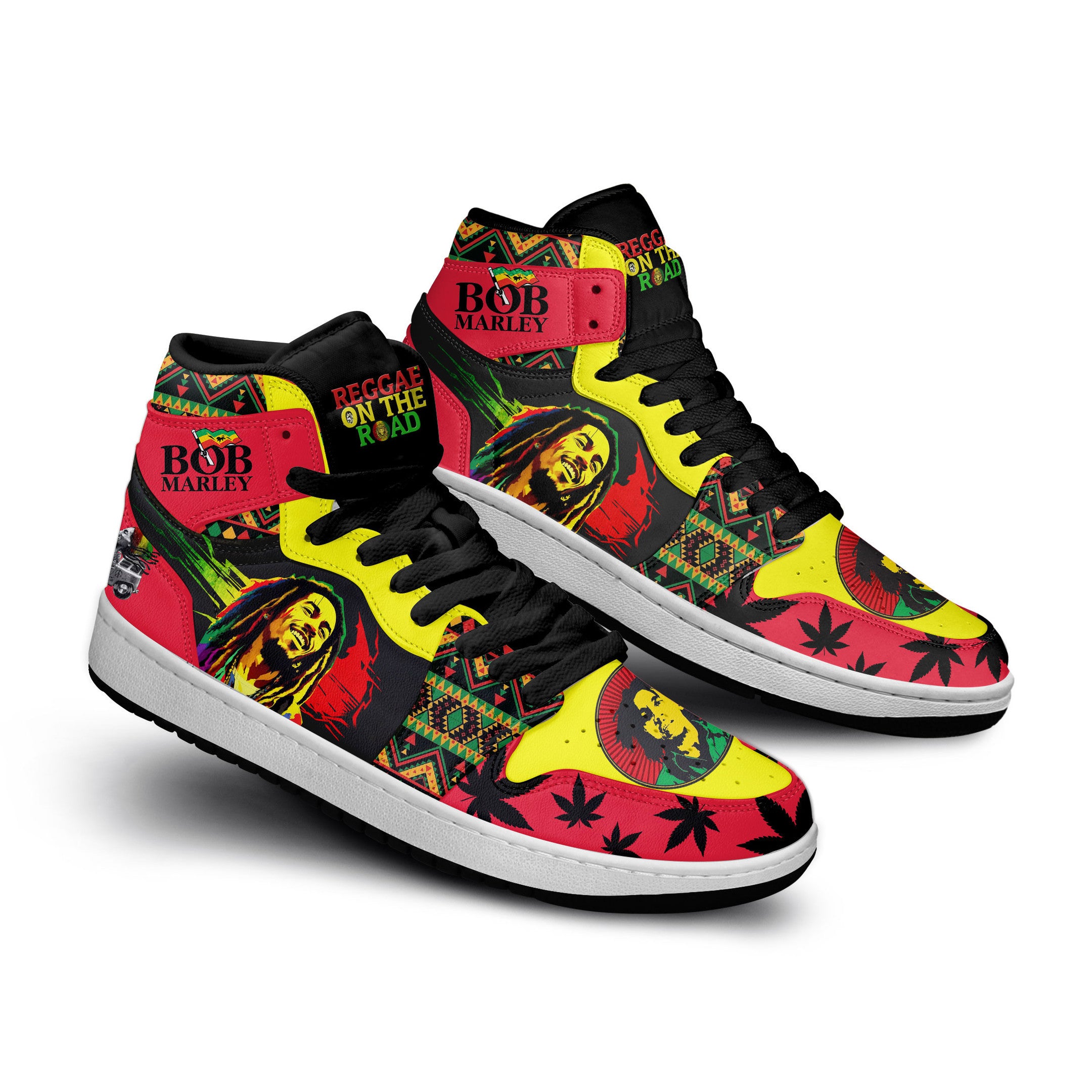 Peterbilt AJ1 High Sneakers Shoes Printed For Men And Women - Image 2