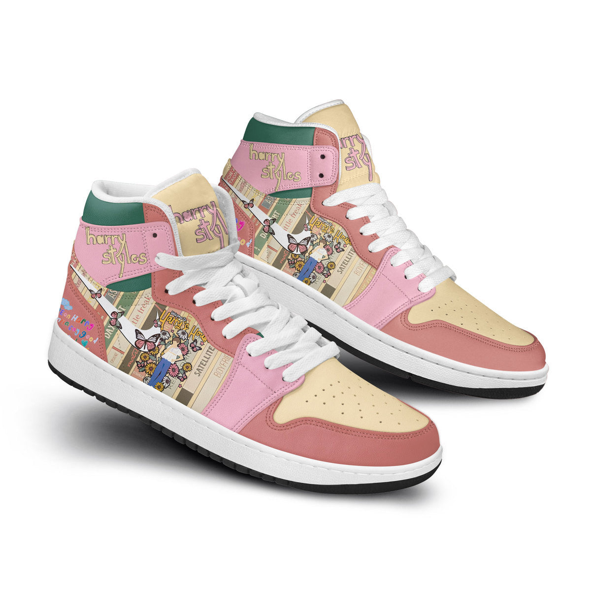 Paccar AJ1 High Sneakers Shoes Printed For Men And Women - Image 3