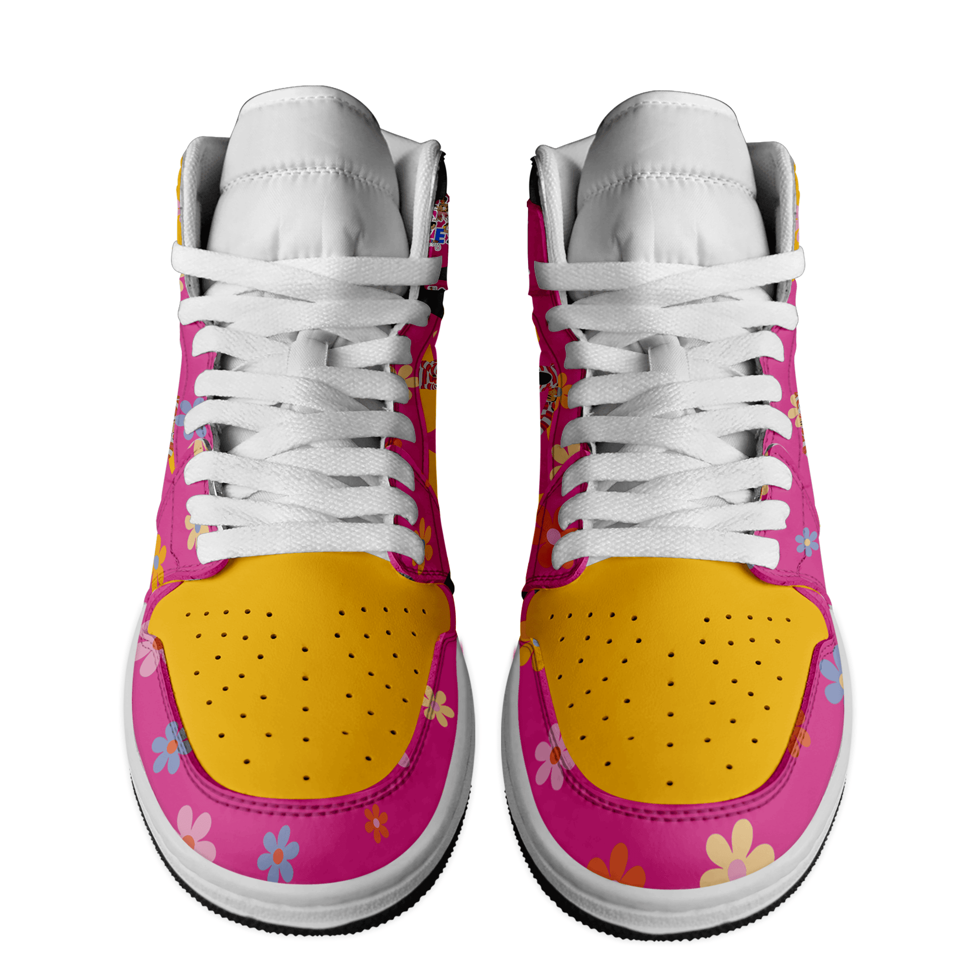 Bugatti AJ1 High Sneakers Shoes Printed For Men And Women - Image 2