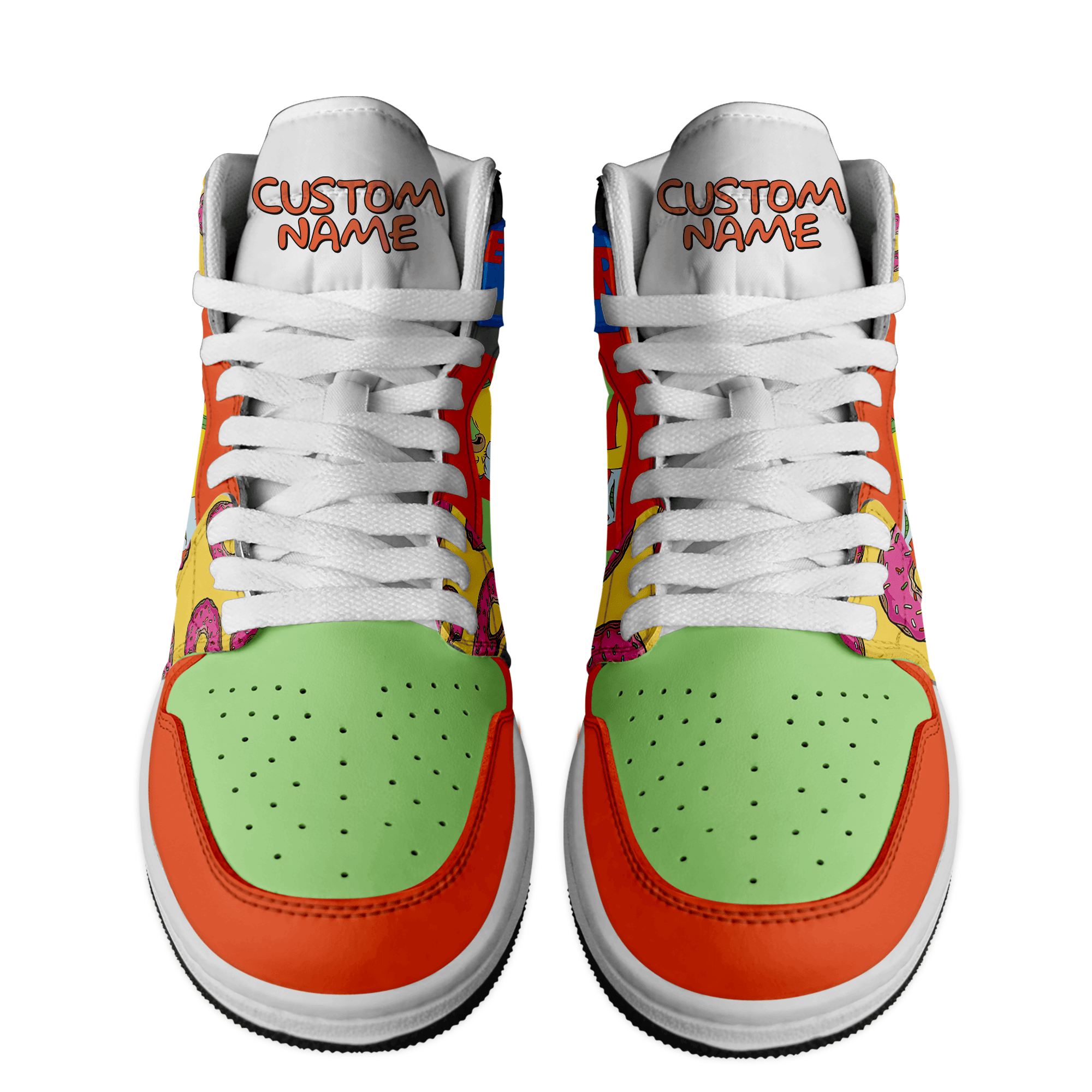 H2 Hummer AJ1 High Sneakers Shoes Printed For Men And Women - Image 3