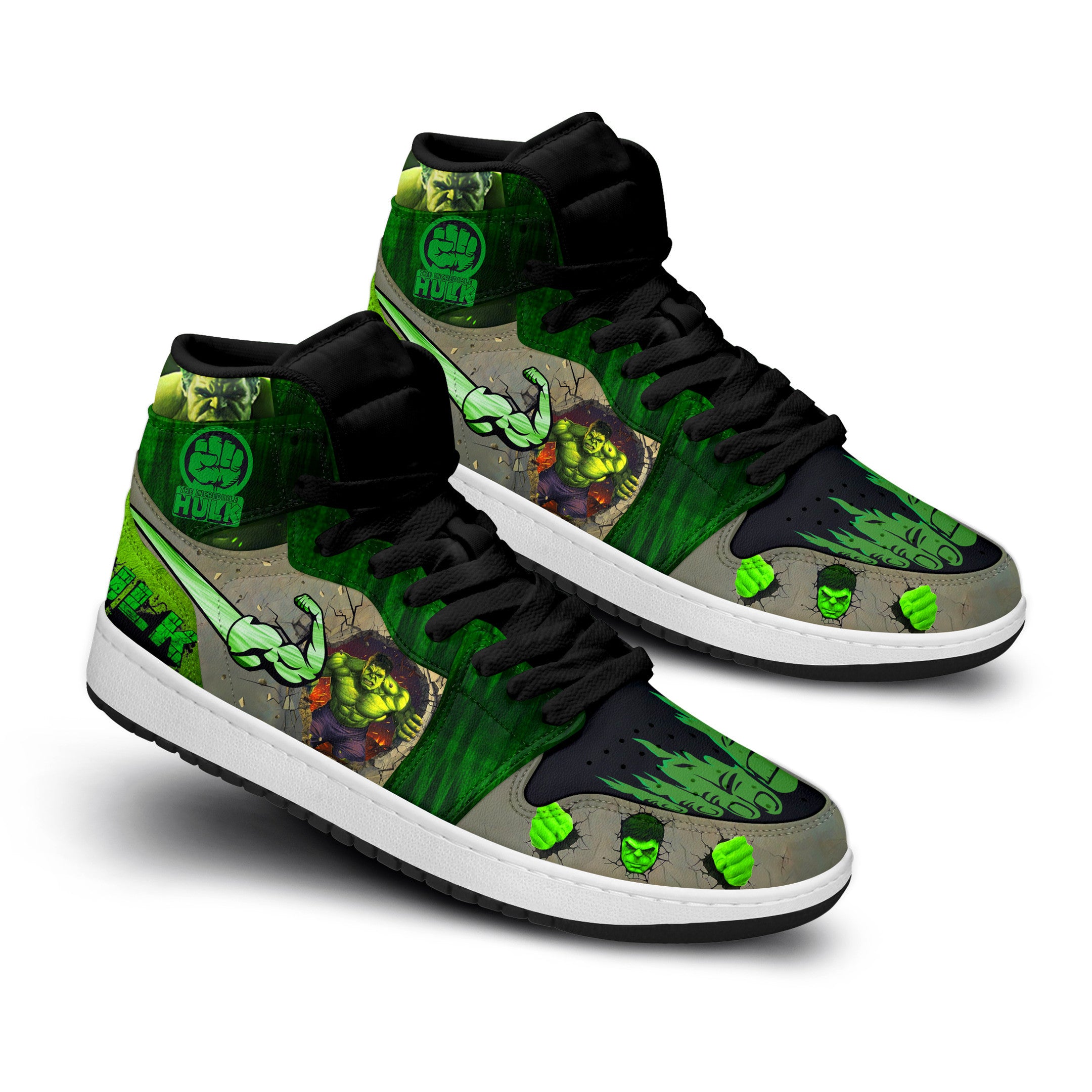 Mercury Marine AJ1 High Sneakers Shoes Printed For Men And Women - Image 2