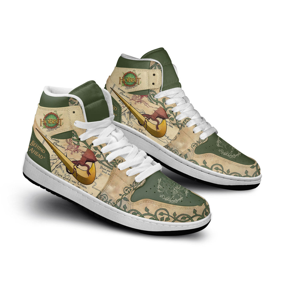 Ford AJ1 High Sneakers Shoes Printed For Men And Women - Image 3