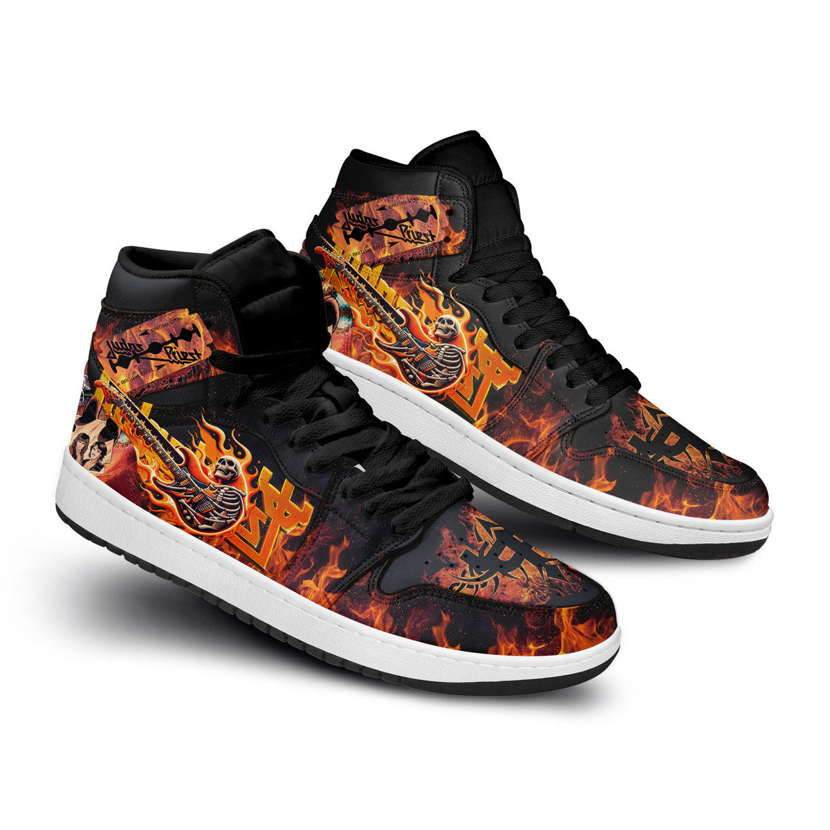 AMG AJ1 High Sneakers Shoes Printed For Men And Women - Image 3