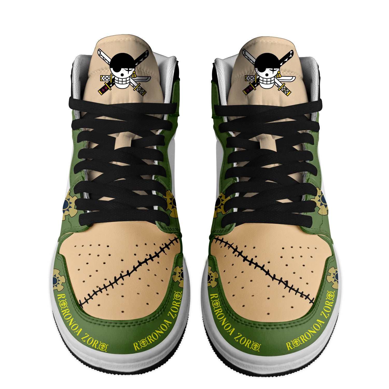 Pontiac AJ1 High Sneakers Shoes Printed For Men And Women - Image 2